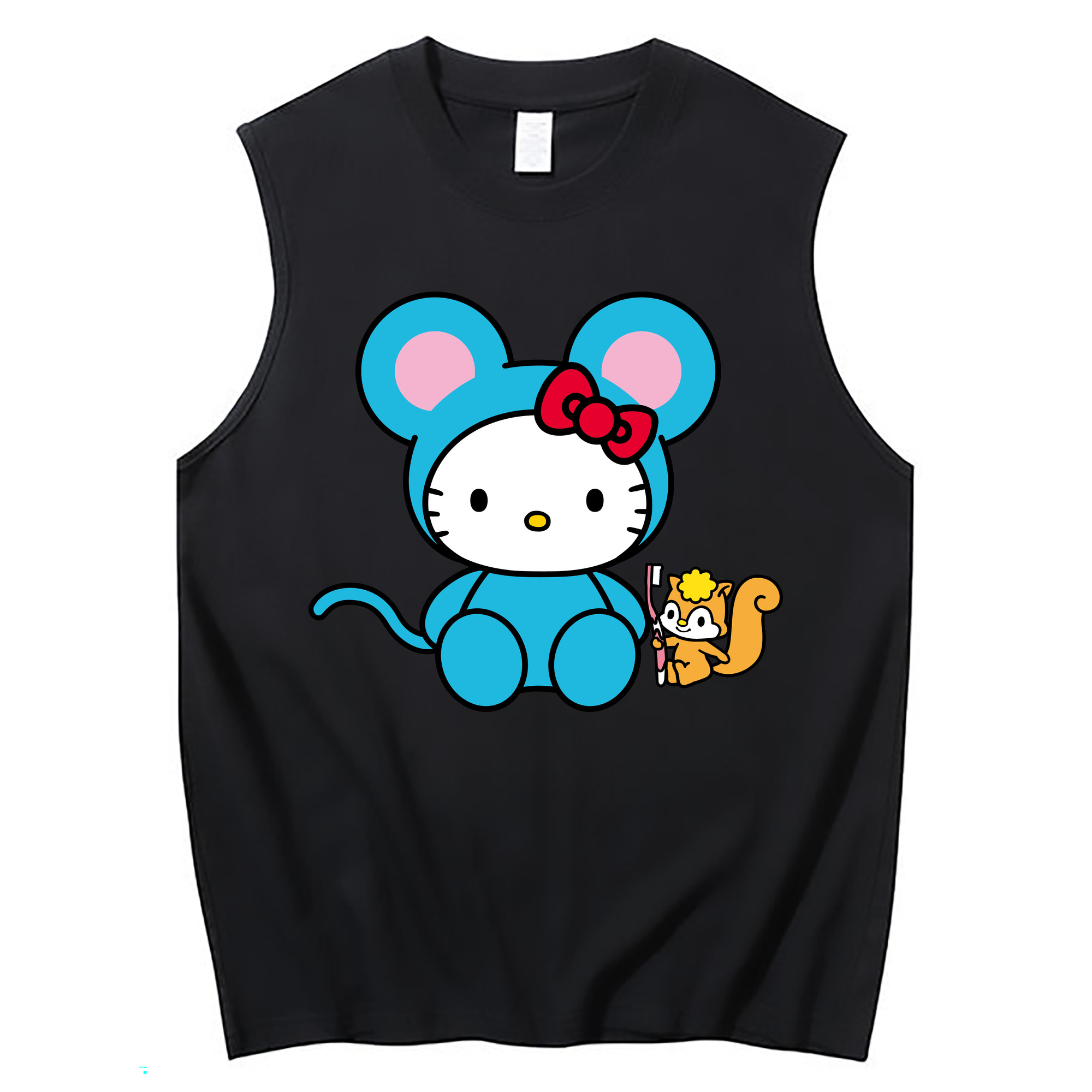 （画像用） Hello Kitty ハローキティ コットン100％タンクトップ（フロントプリント）