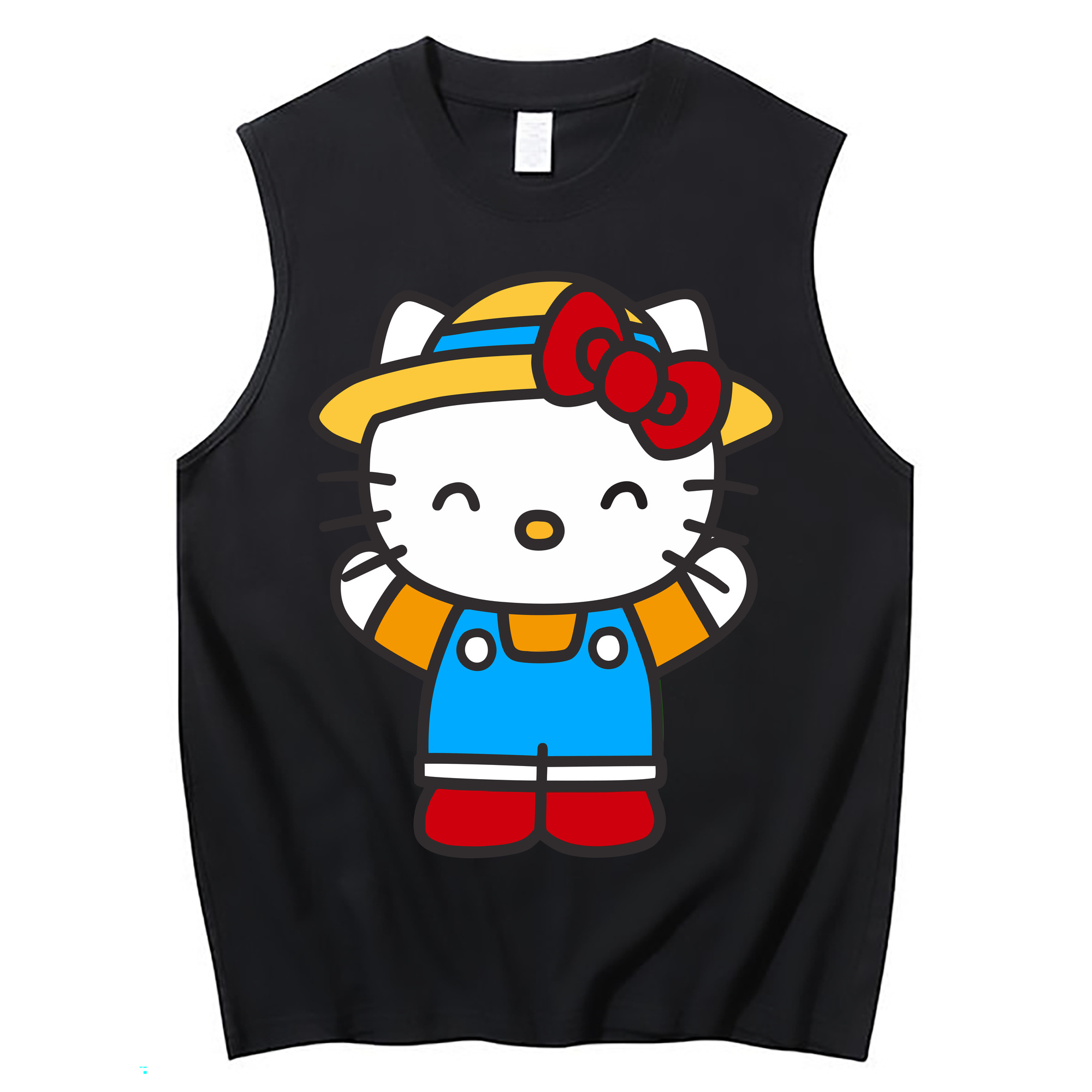 （画像用） Hello Kitty ハローキティ コットン100％タンクトップ（フロントプリント）