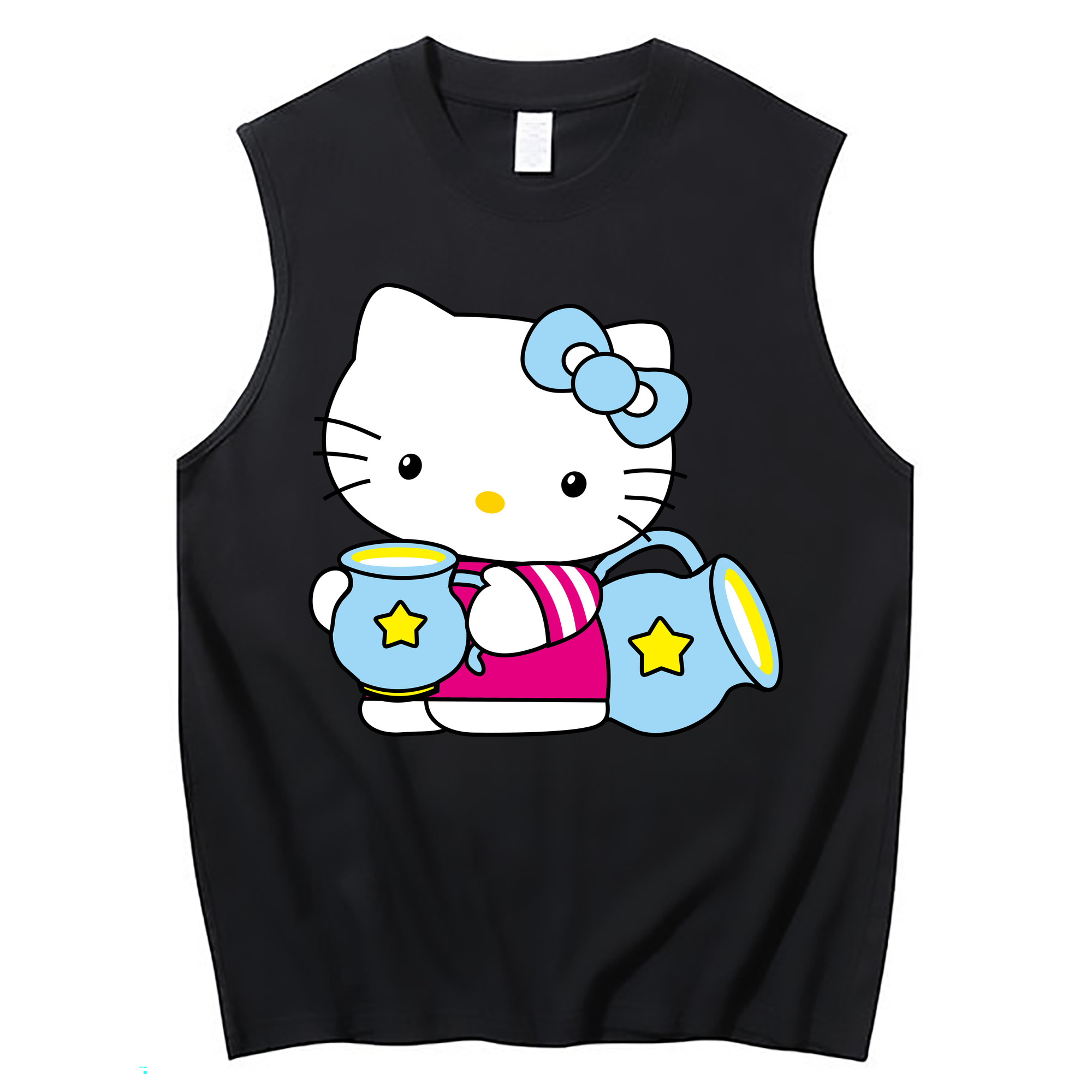 （画像用） Hello Kitty ハローキティ コットン100％タンクトップ（フロントプリント）
