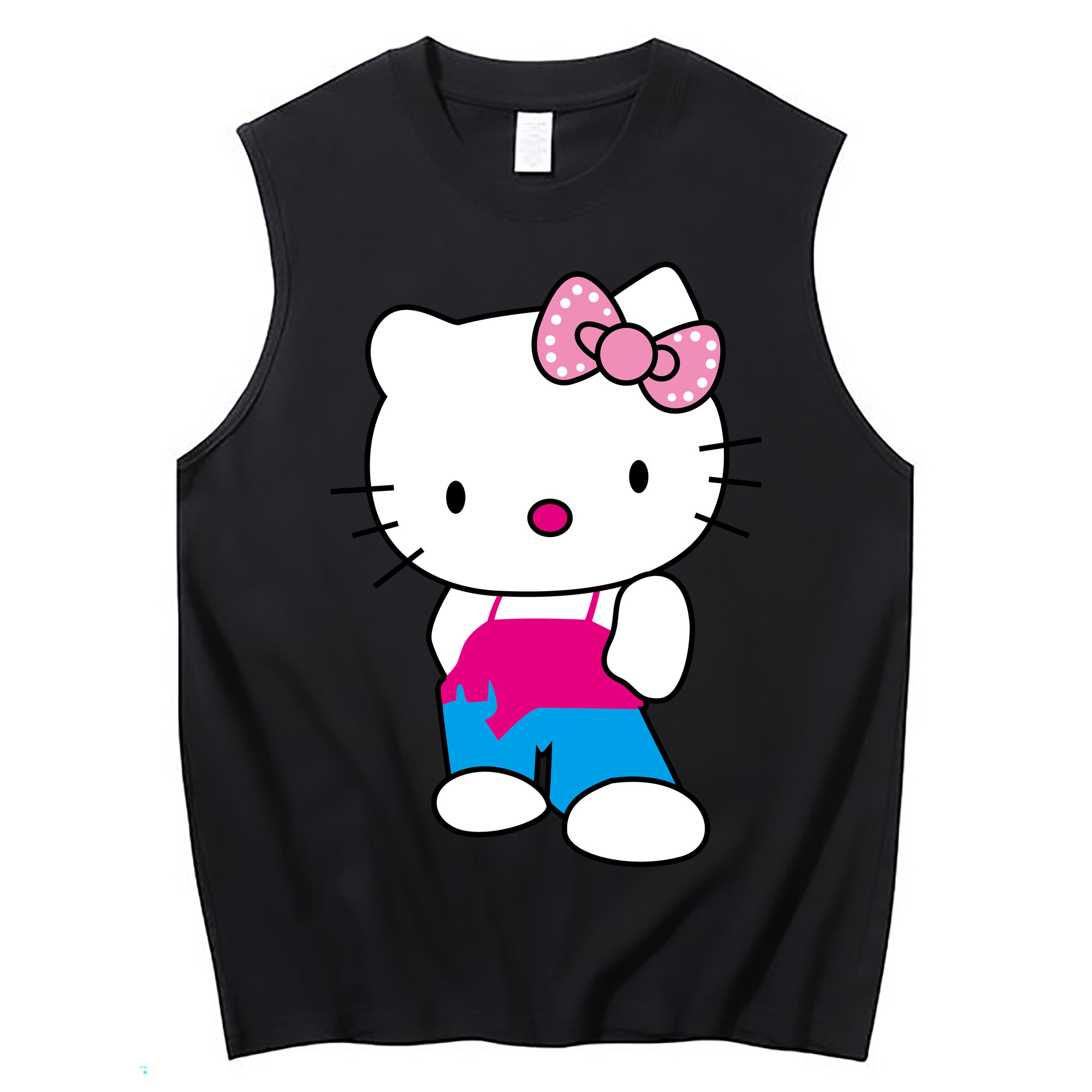 （画像用） Hello Kitty ハローキティ コットン100％タンクトップ（フロントプリント）