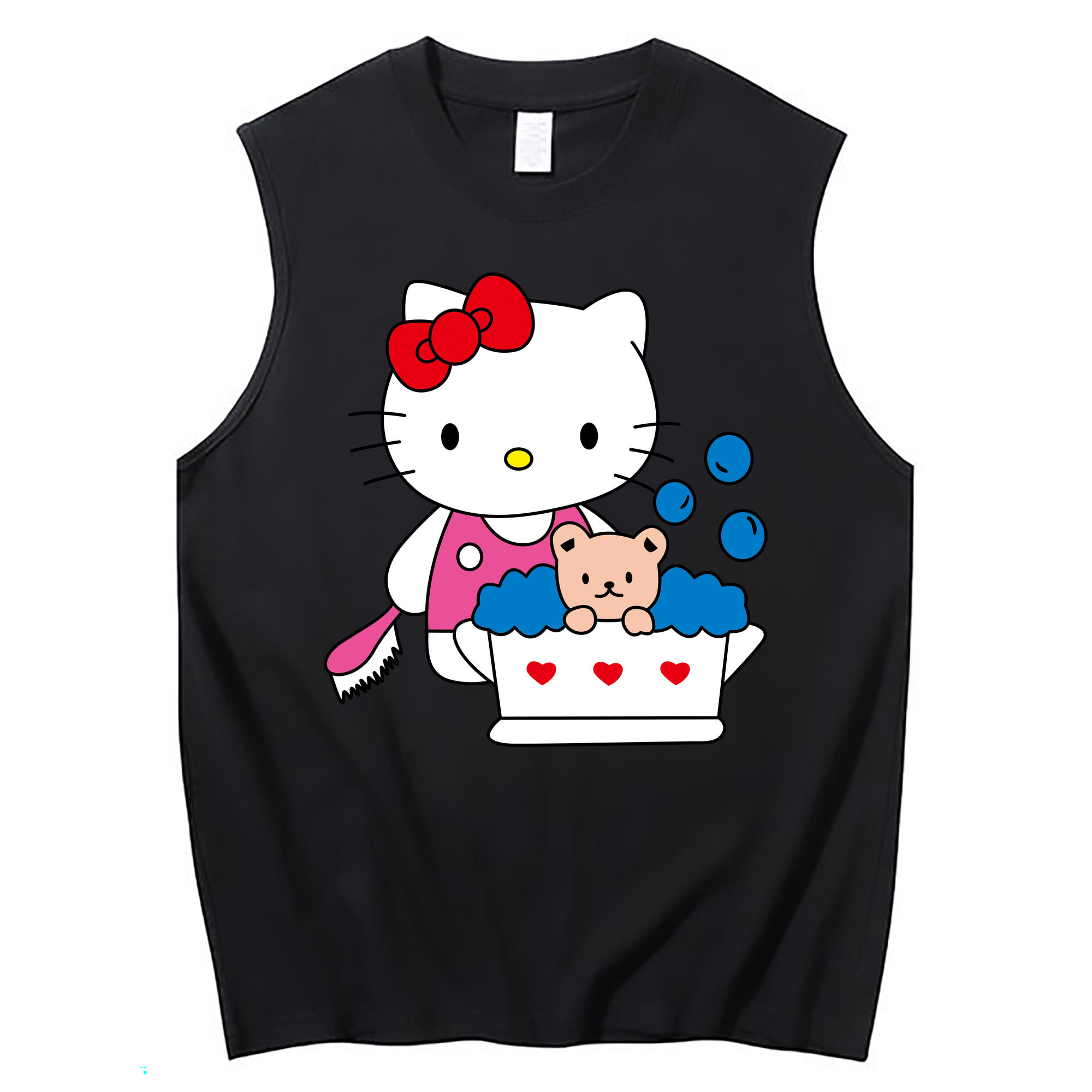 （画像用） Hello Kitty ハローキティ コットン100％タンクトップ（フロントプリント）