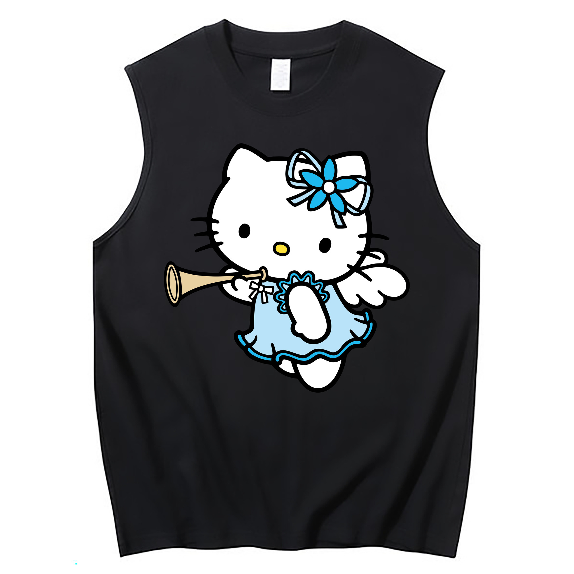 （画像用） Hello Kitty ハローキティ コットン100％タンクトップ（フロントプリント）