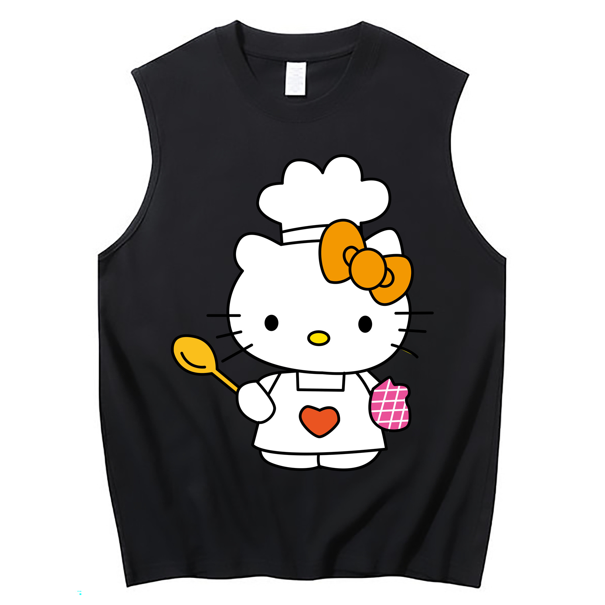 （画像用） Hello Kitty ハローキティ コットン100％タンクトップ（フロントプリント）