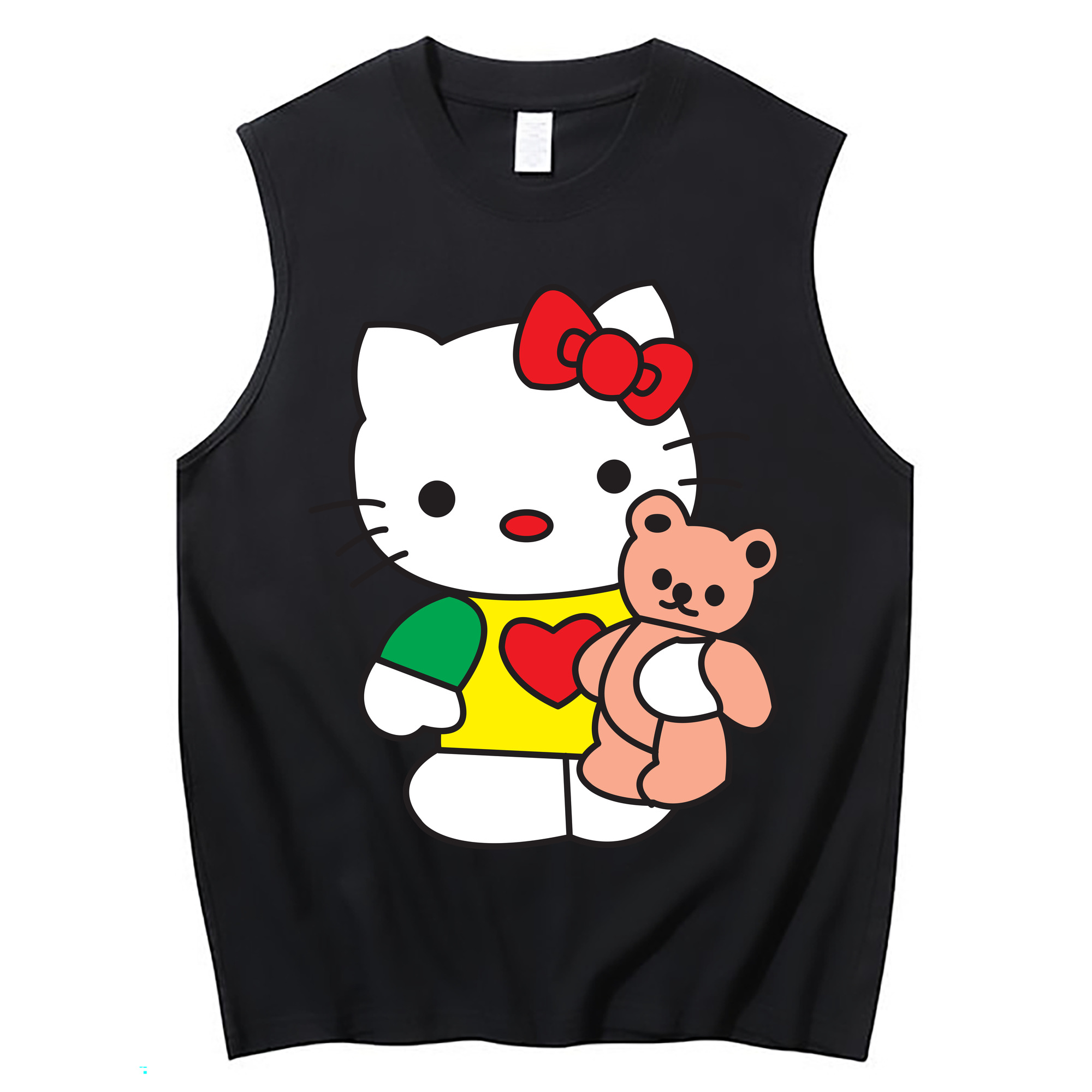 （画像用） Hello Kitty ハローキティ コットン100％タンクトップ（フロントプリント）
