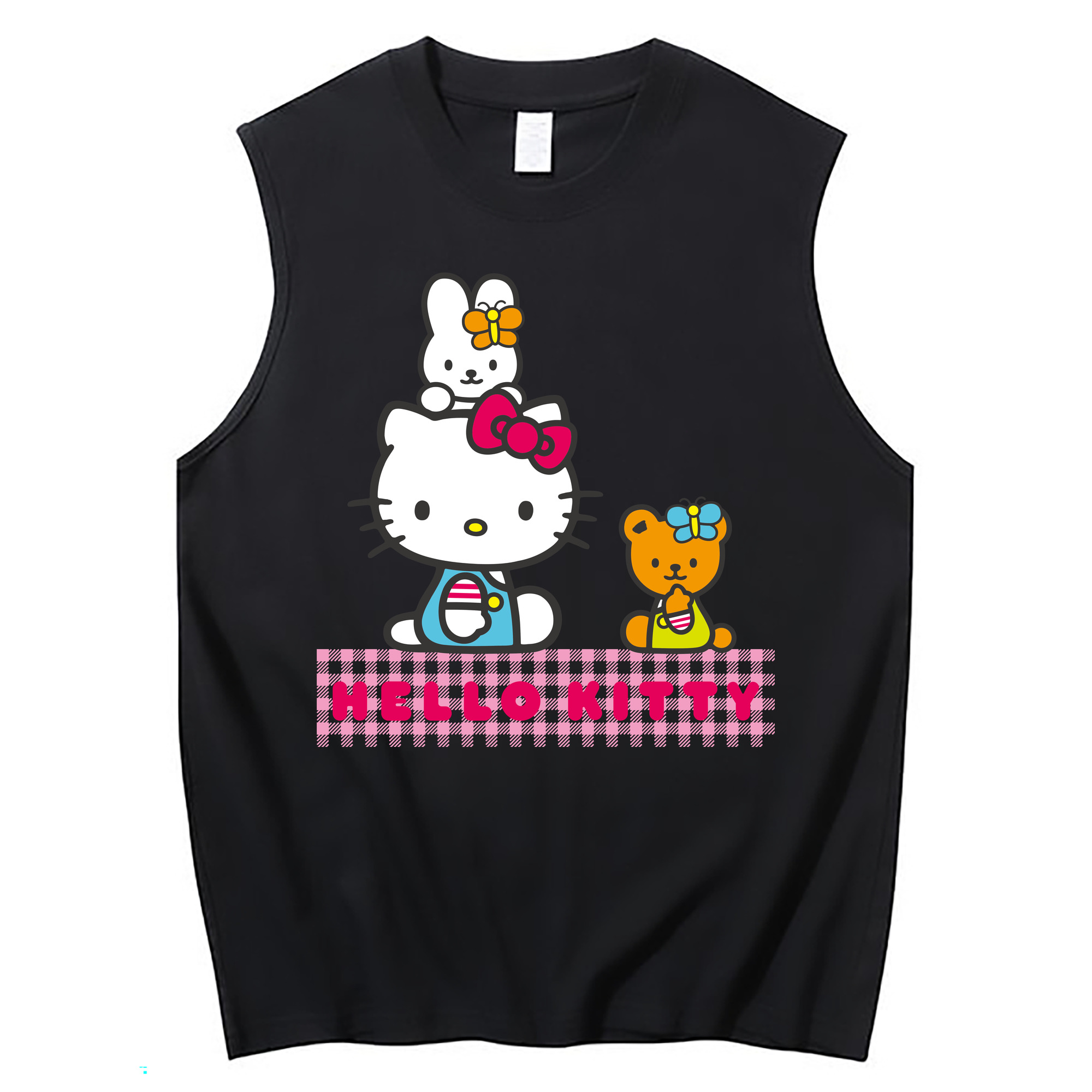 （画像用） Hello Kitty ハローキティ コットン100％タンクトップ（フロントプリント）