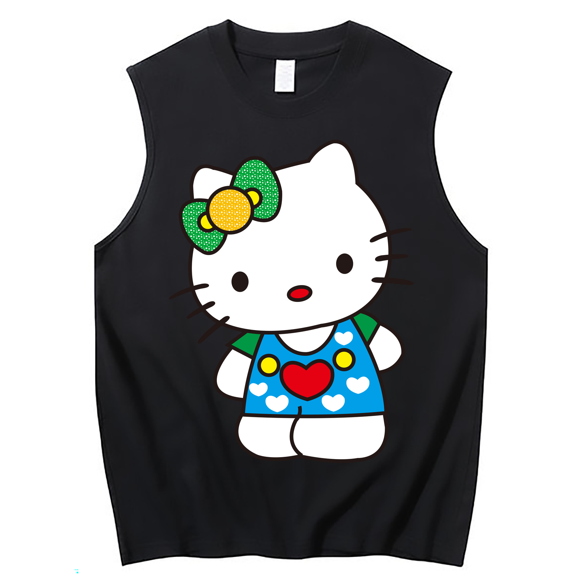 （画像用） Hello Kitty ハローキティ コットン100％タンクトップ（フロントプリント）