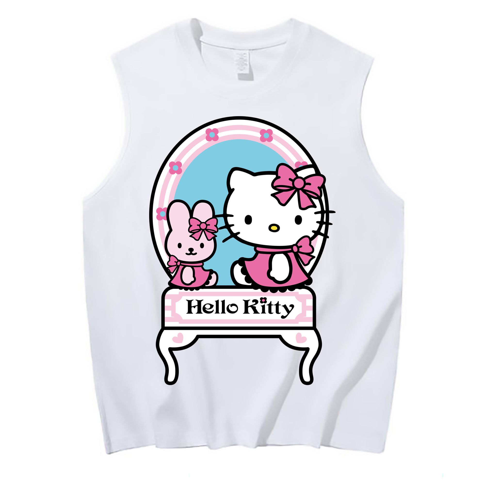 （画像用） Hello Kitty ハローキティ コットン100％タンクトップ（フロントプリント）