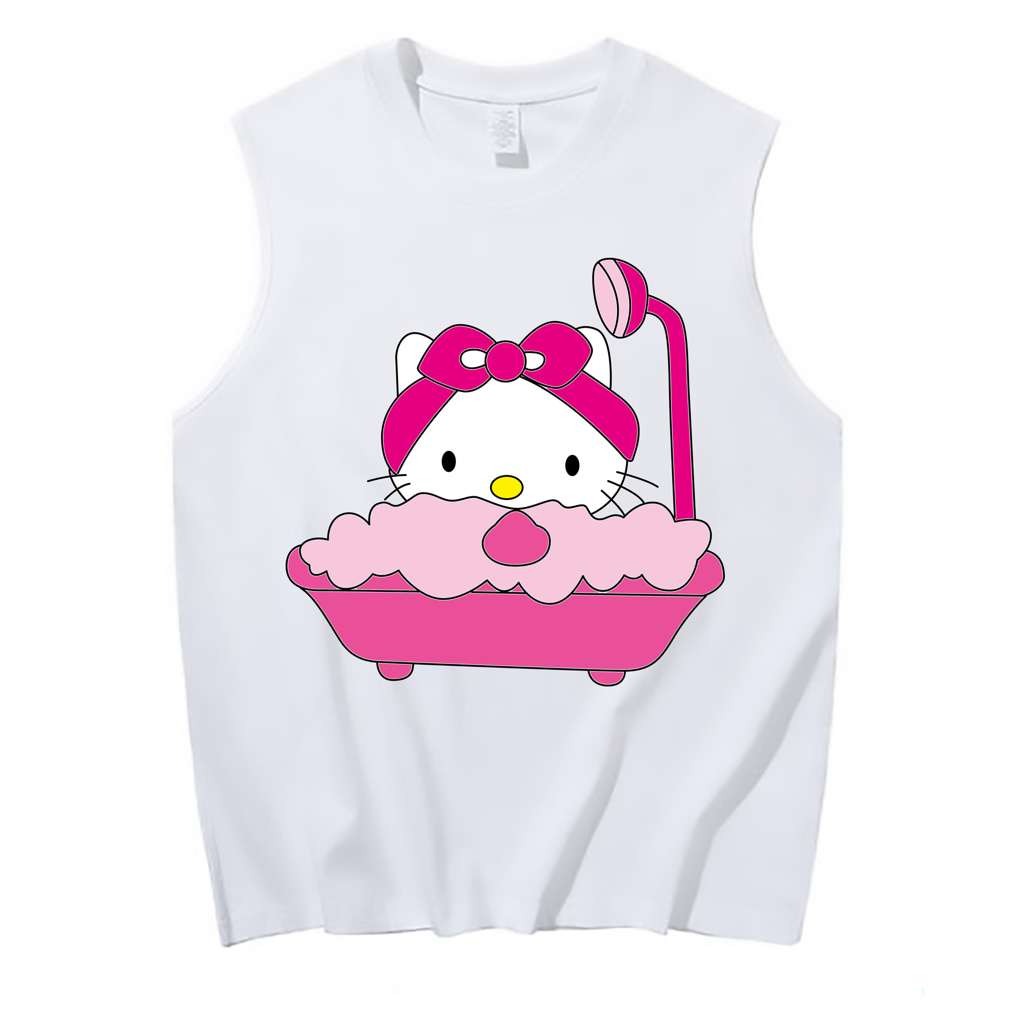 （画像用） Hello Kitty ハローキティ コットン100％タンクトップ（フロントプリント）