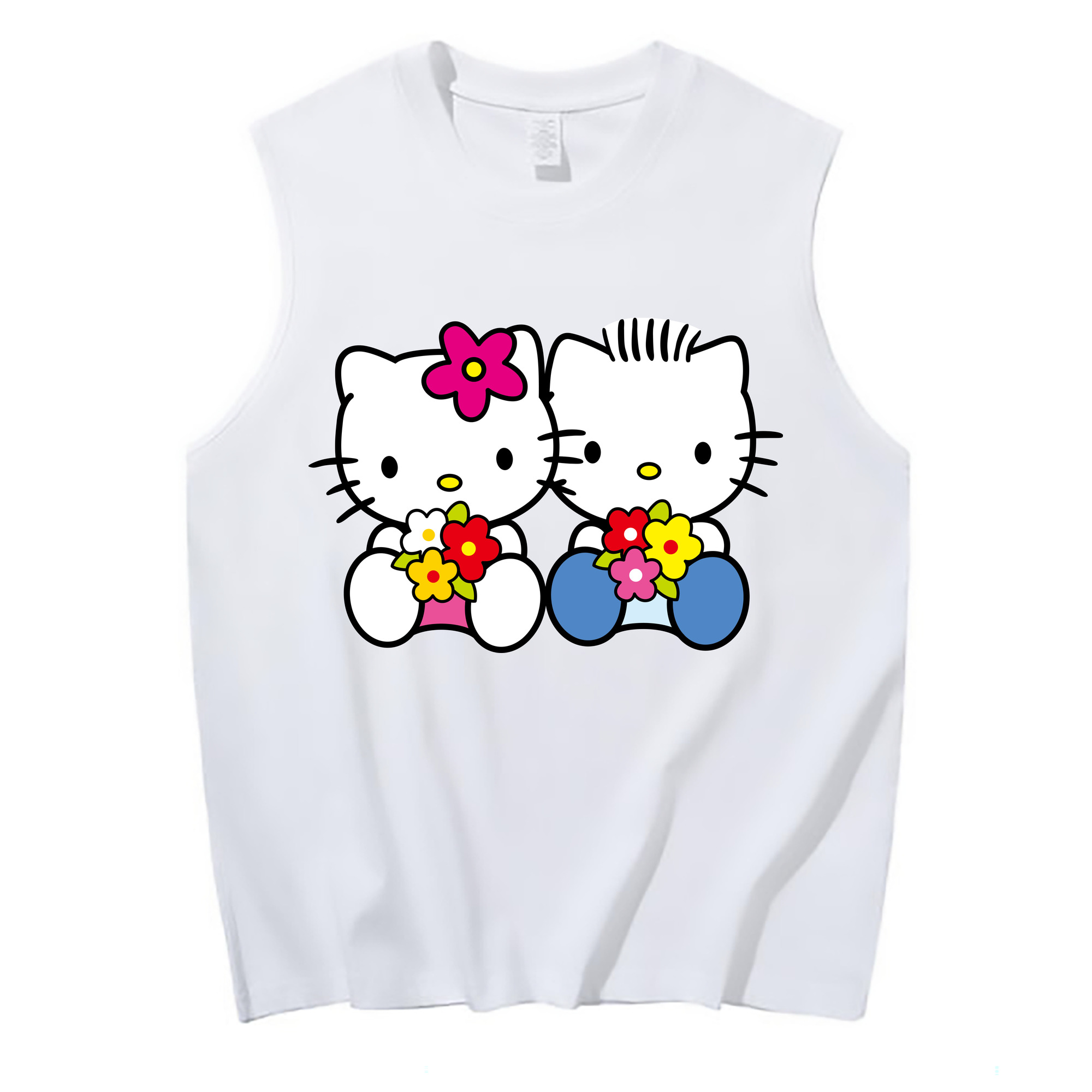（画像用） Hello Kitty ハローキティ コットン100％タンクトップ（フロントプリント）