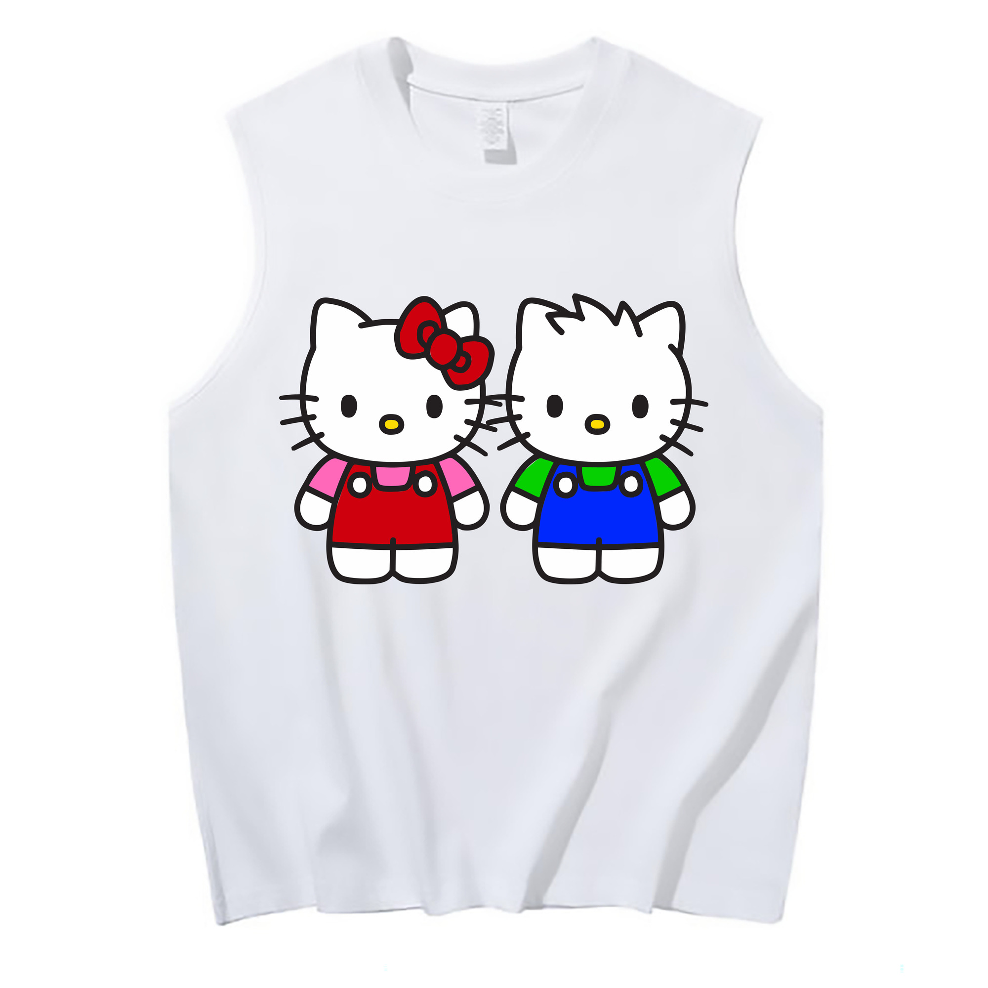 （画像用） Hello Kitty ハローキティ コットン100％タンクトップ（フロントプリント）