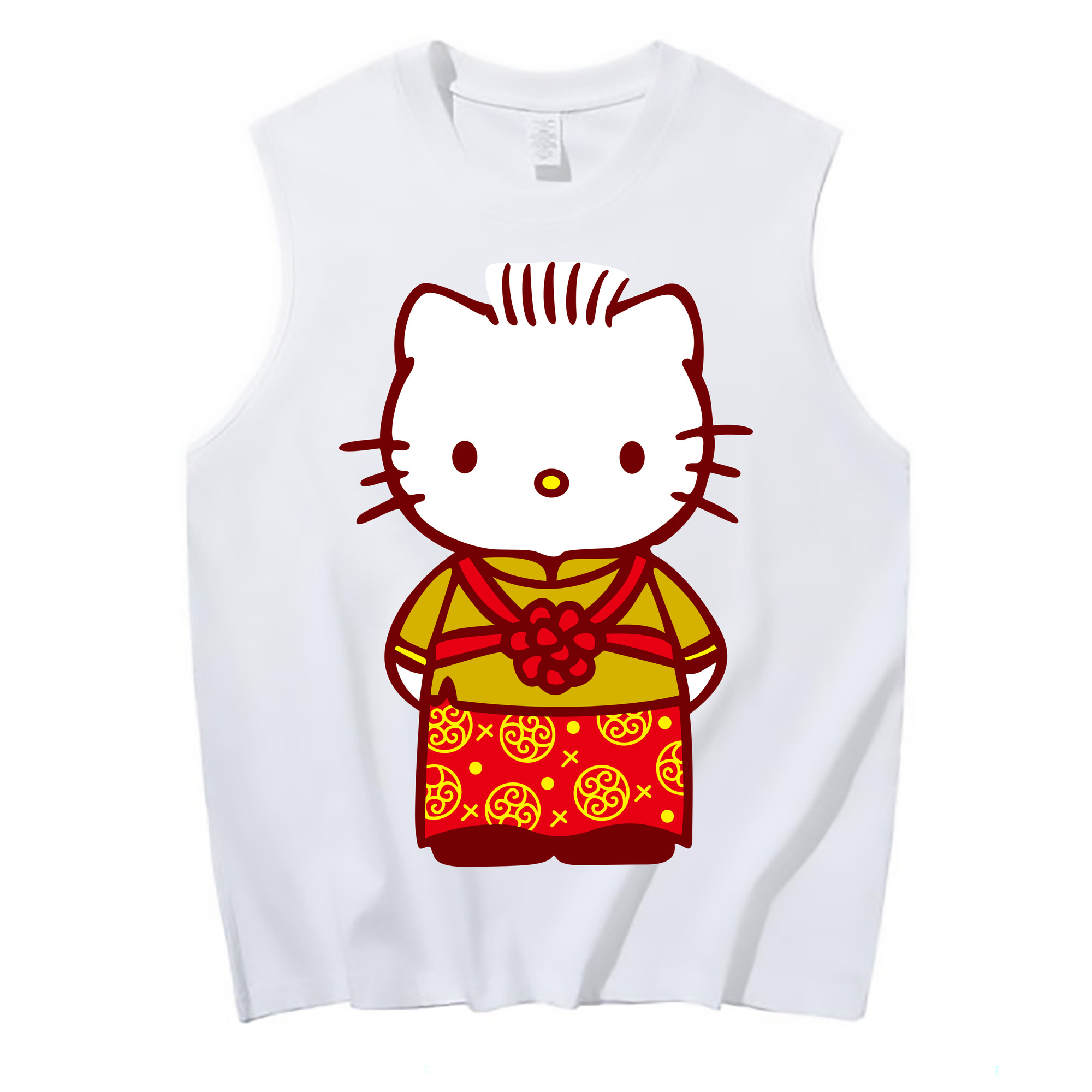 （画像用） Hello Kitty ハローキティ コットン100％タンクトップ（フロントプリント）