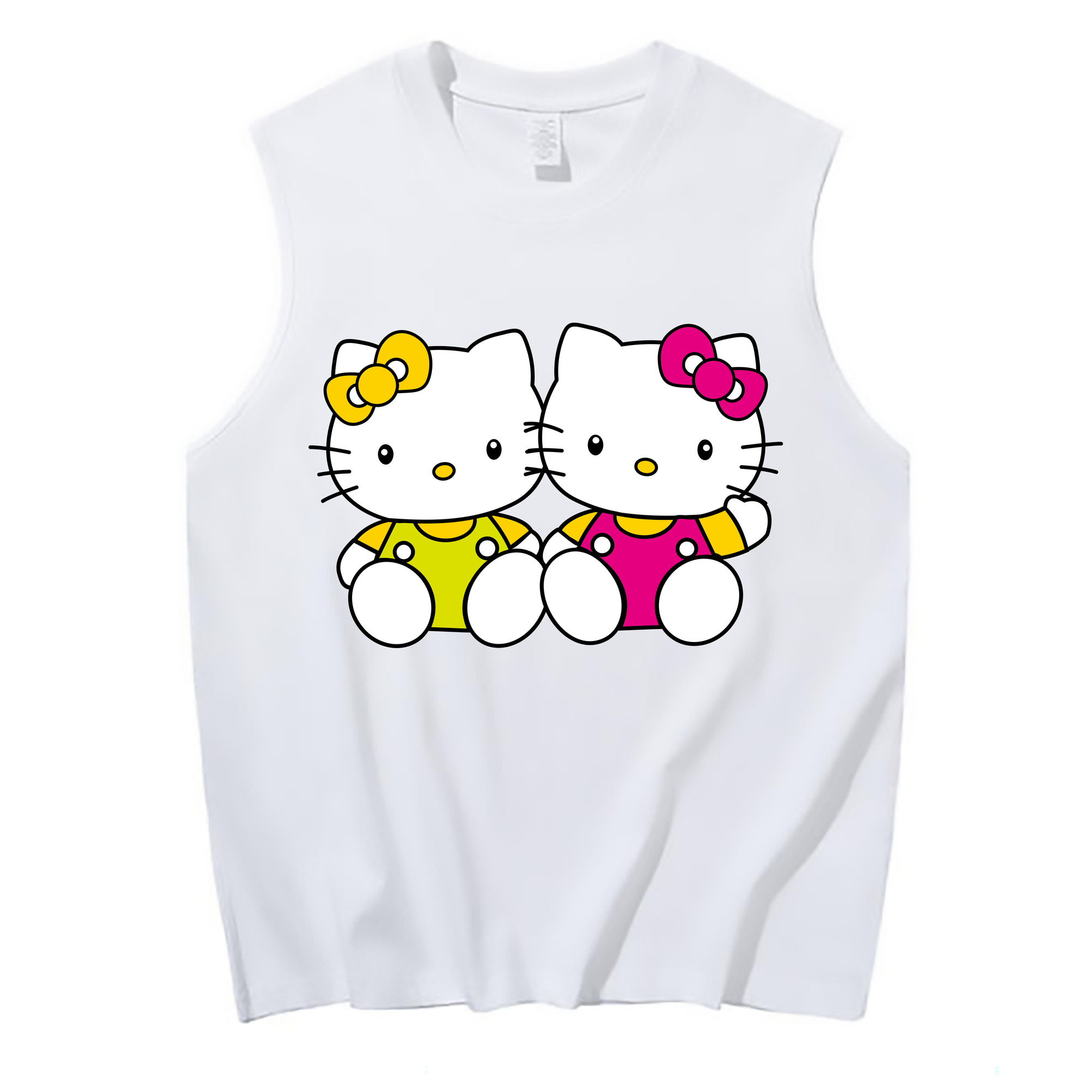 （画像用） Hello Kitty ハローキティ コットン100％タンクトップ（フロントプリント）