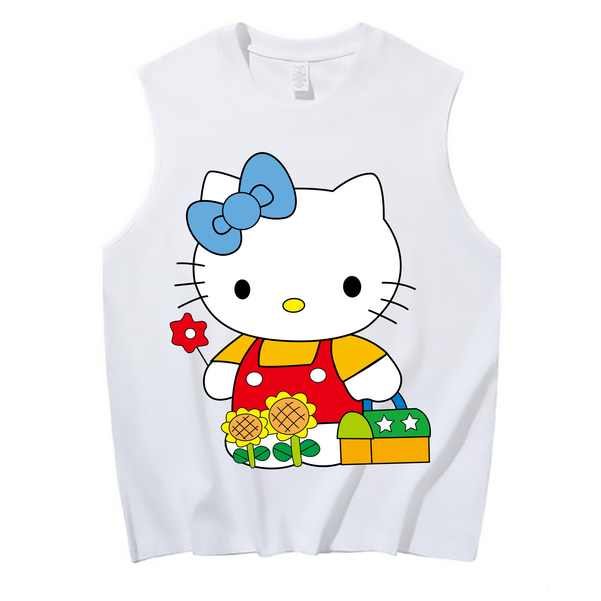 （画像用） Hello Kitty ハローキティ コットン100％タンクトップ（フロントプリント）