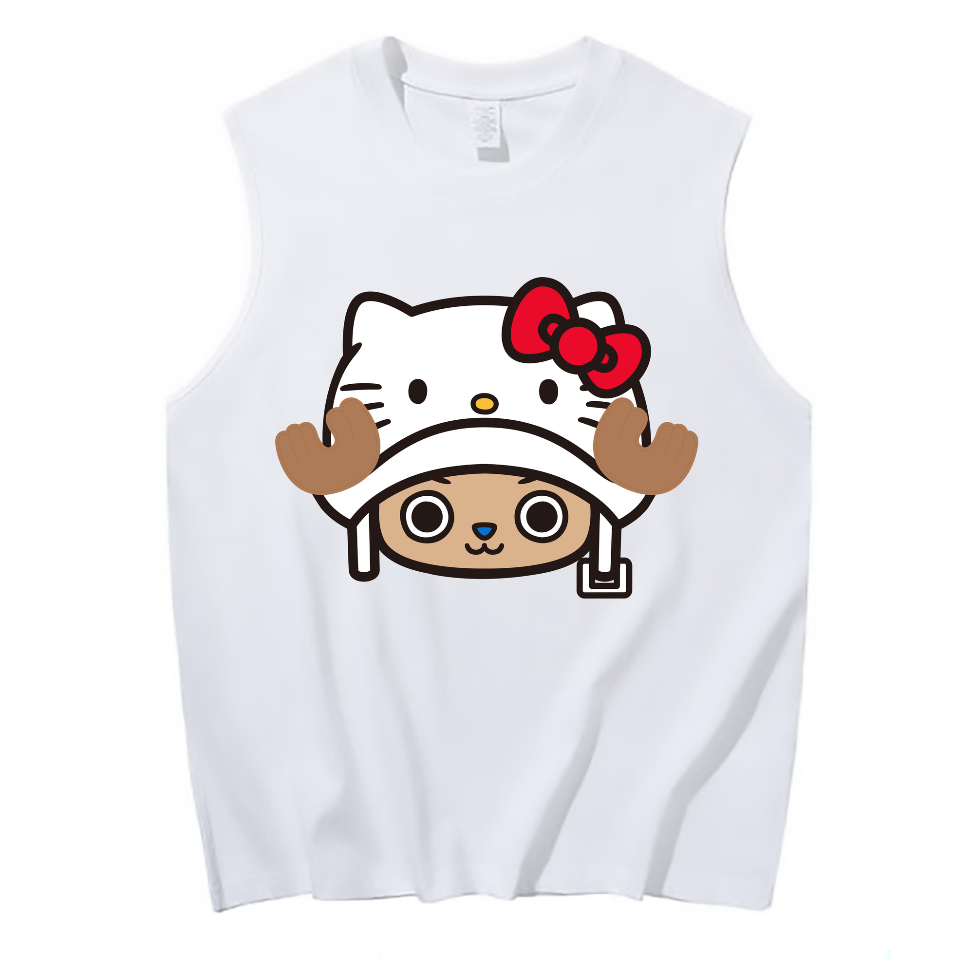 （画像用） Hello Kitty ハローキティ コットン100％タンクトップ（フロントプリント）