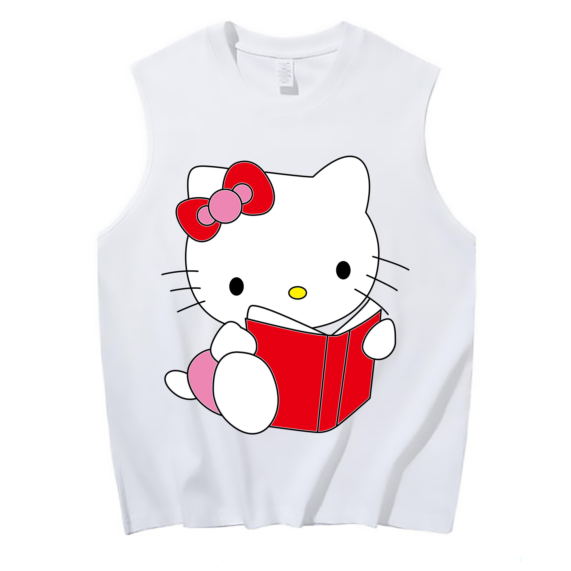 （画像用） Hello Kitty ハローキティ コットン100％タンクトップ（フロントプリント）