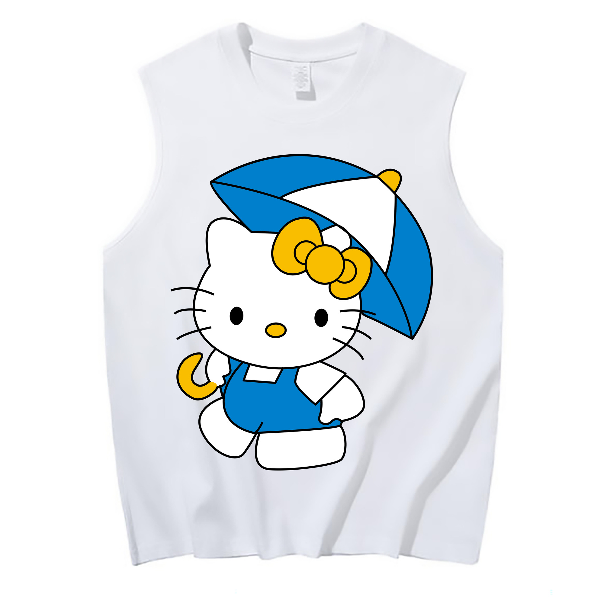 （画像用） Hello Kitty ハローキティ コットン100％タンクトップ（フロントプリント）