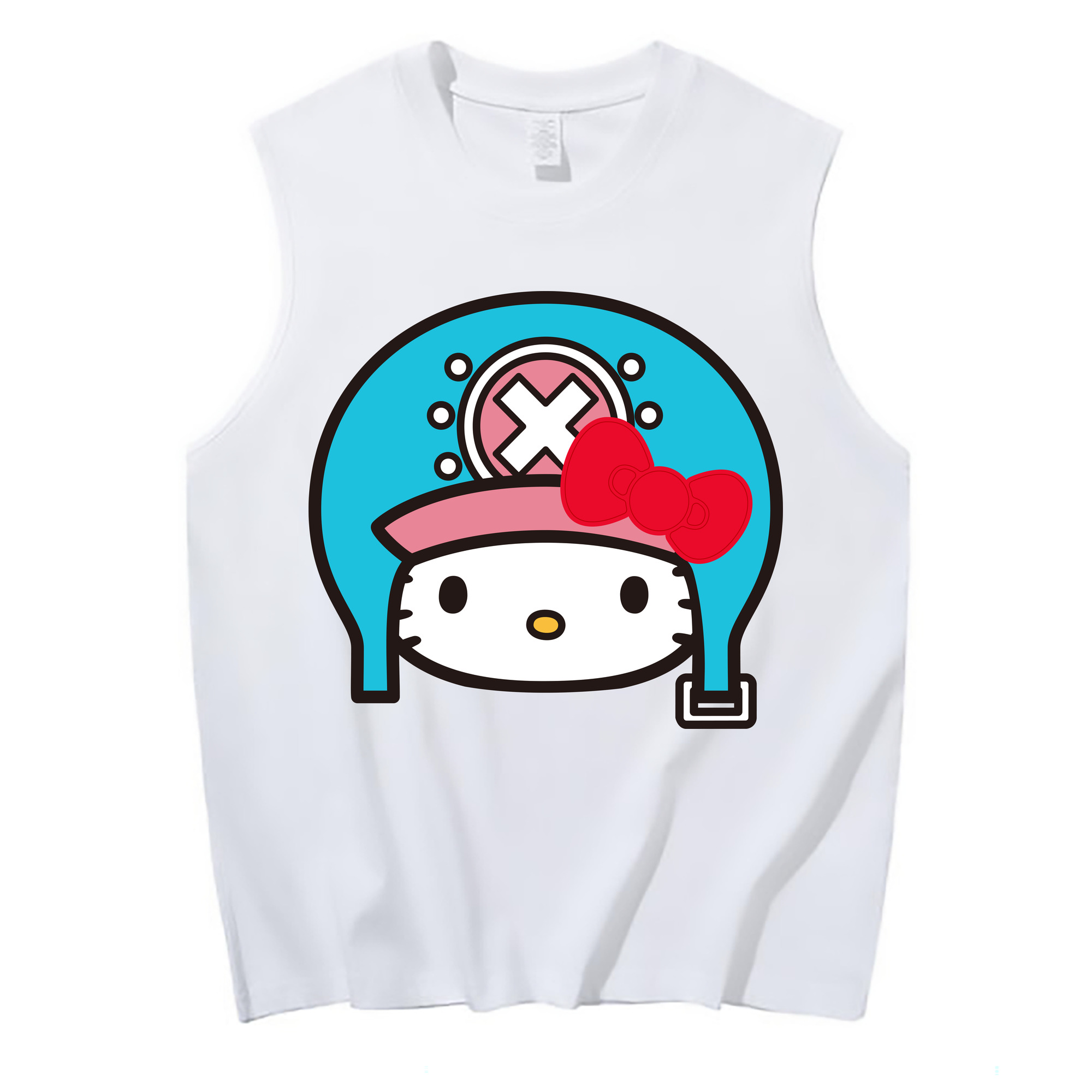（画像用） Hello Kitty ハローキティ コットン100％タンクトップ（フロントプリント）