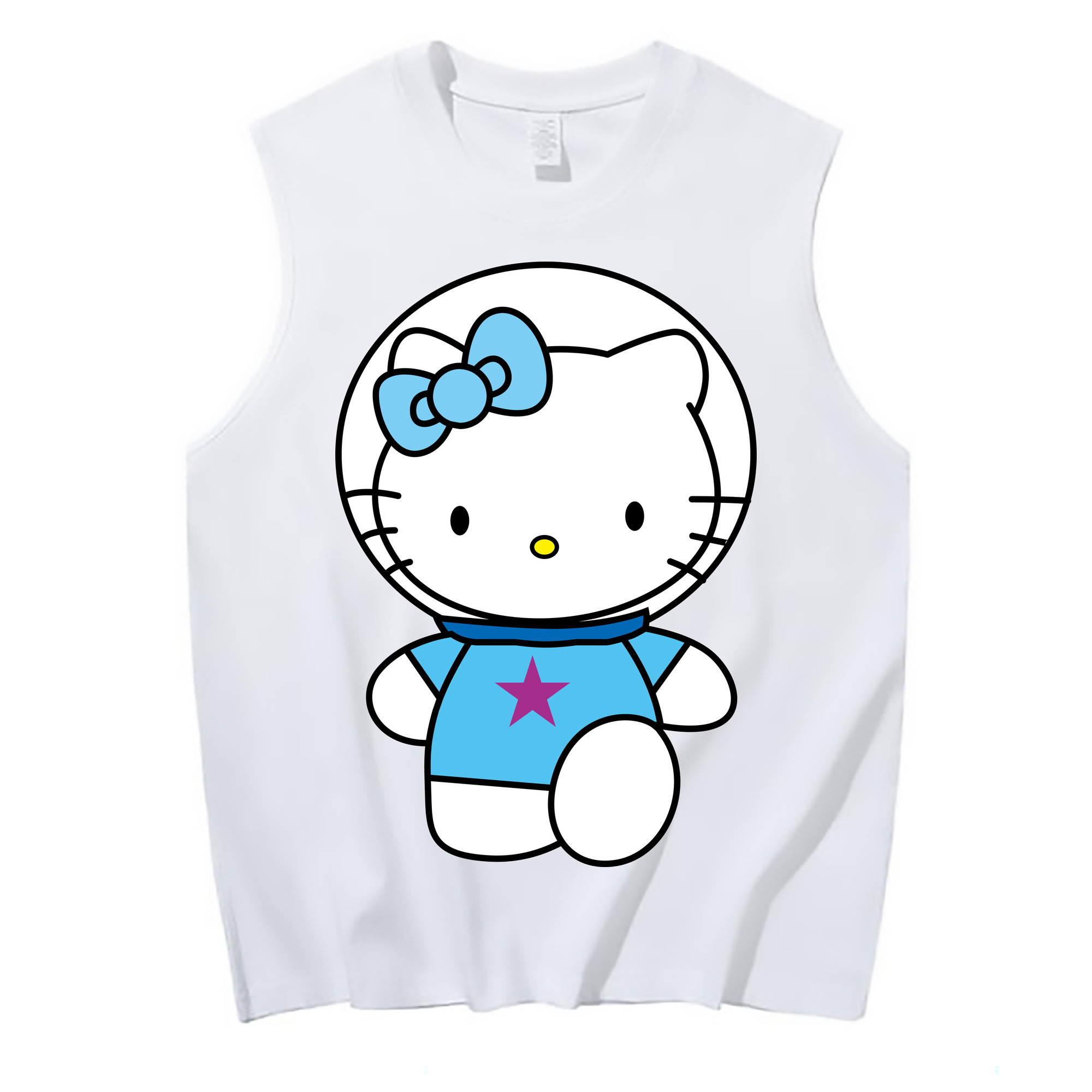 （画像用） Hello Kitty ハローキティ コットン100％タンクトップ（フロントプリント）