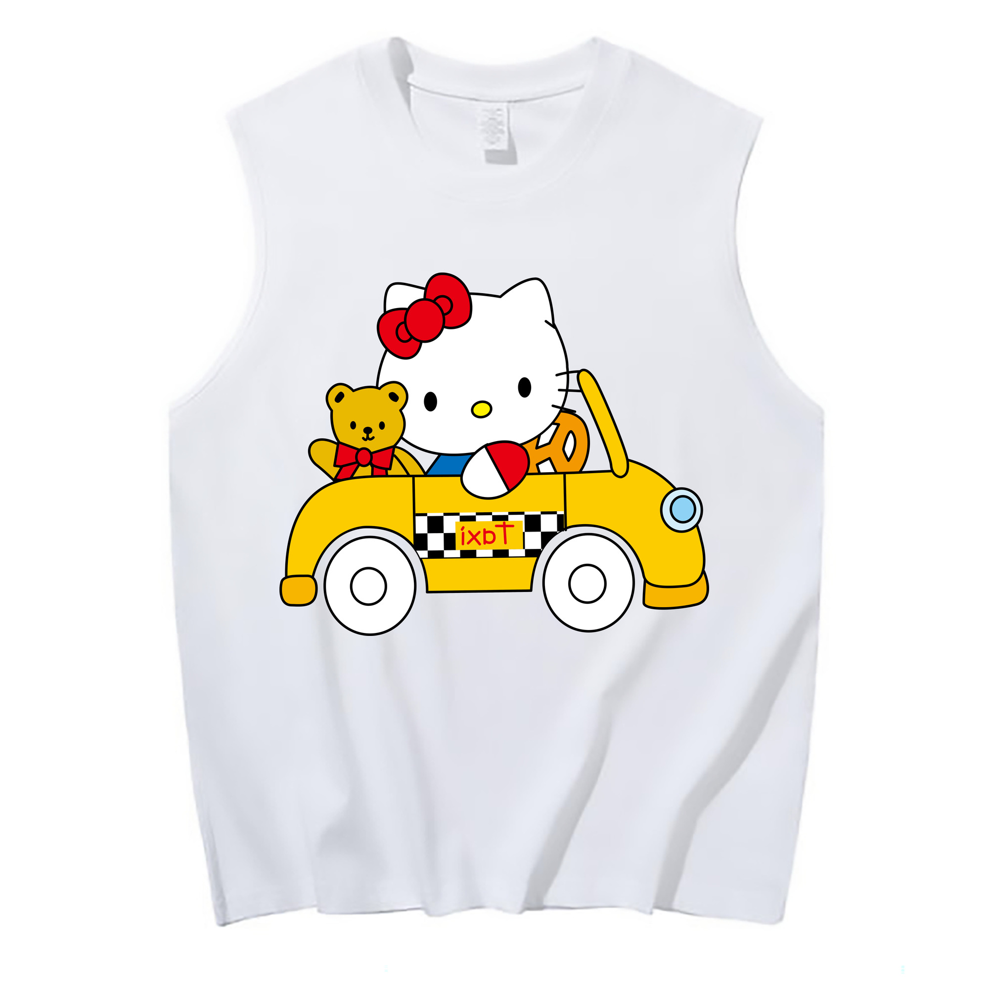 （画像用） Hello Kitty ハローキティ コットン100％タンクトップ（フロントプリント）