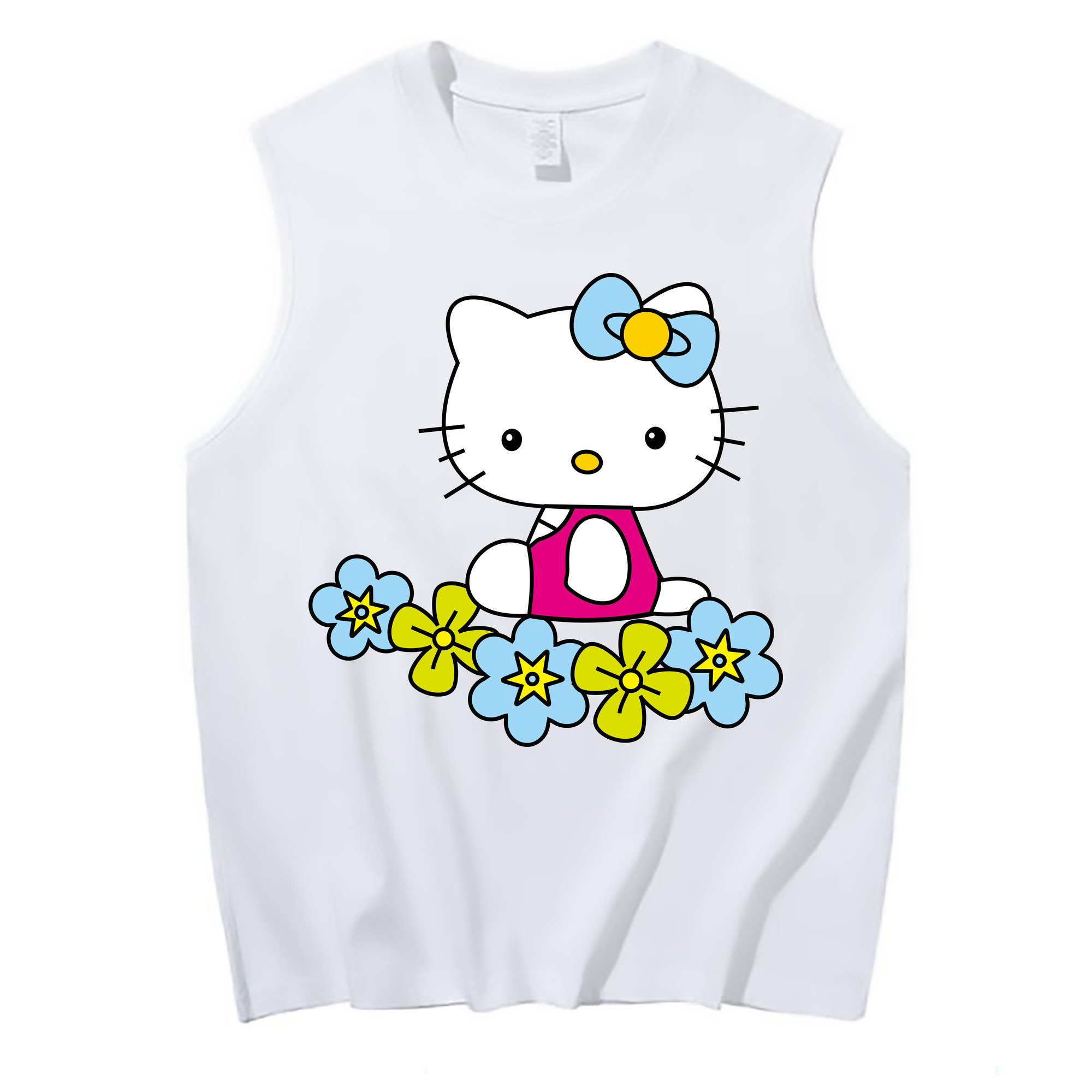 （画像用） Hello Kitty ハローキティ コットン100％タンクトップ（フロントプリント）