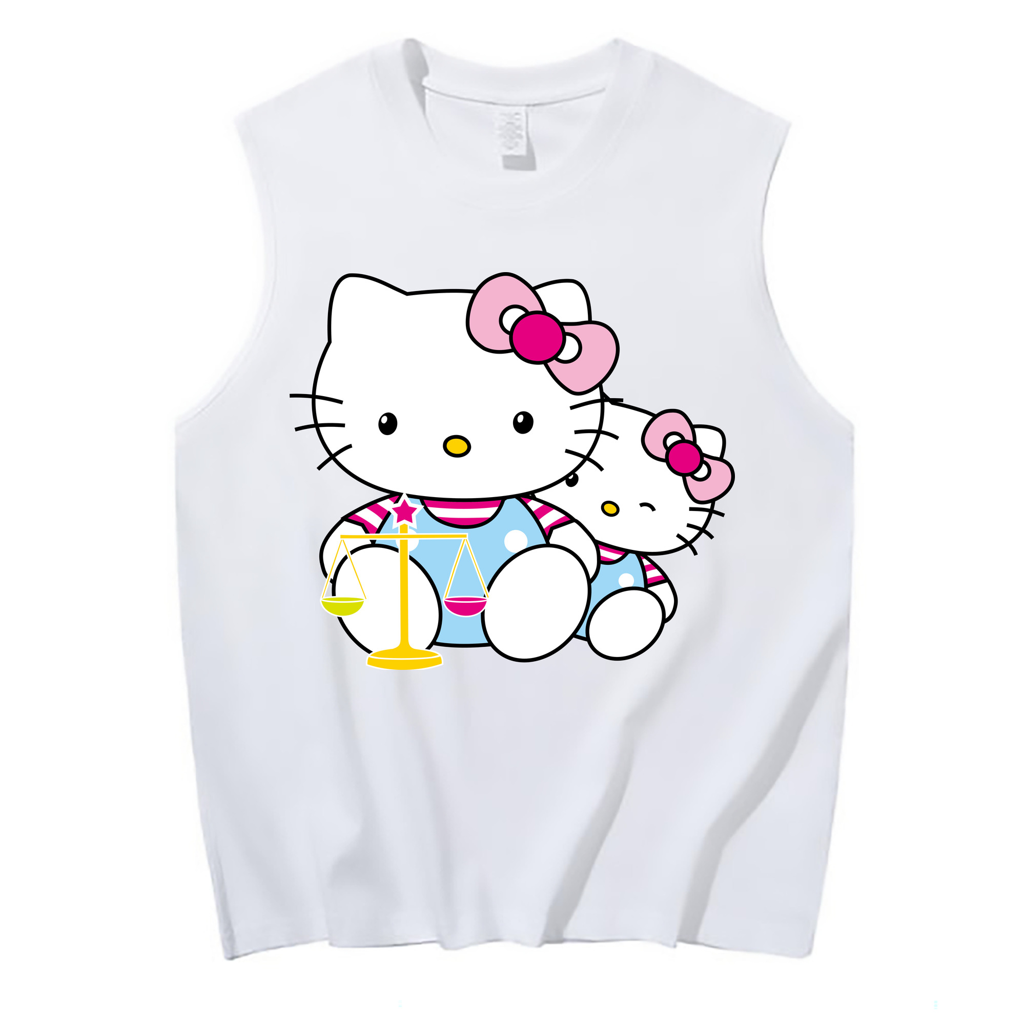 （画像用） Hello Kitty ハローキティ コットン100％タンクトップ（フロントプリント）