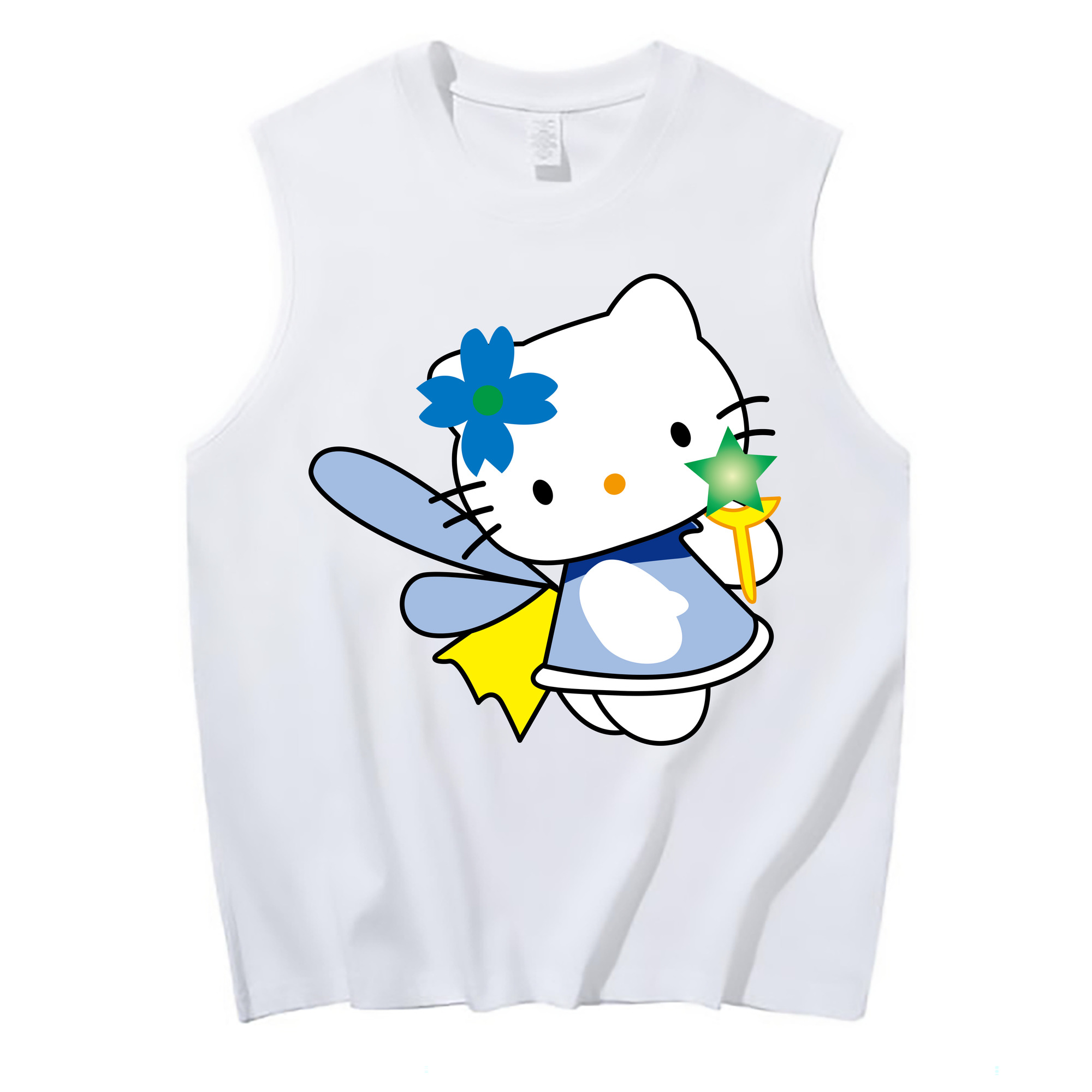 （画像用） Hello Kitty ハローキティ コットン100％タンクトップ（フロントプリント）