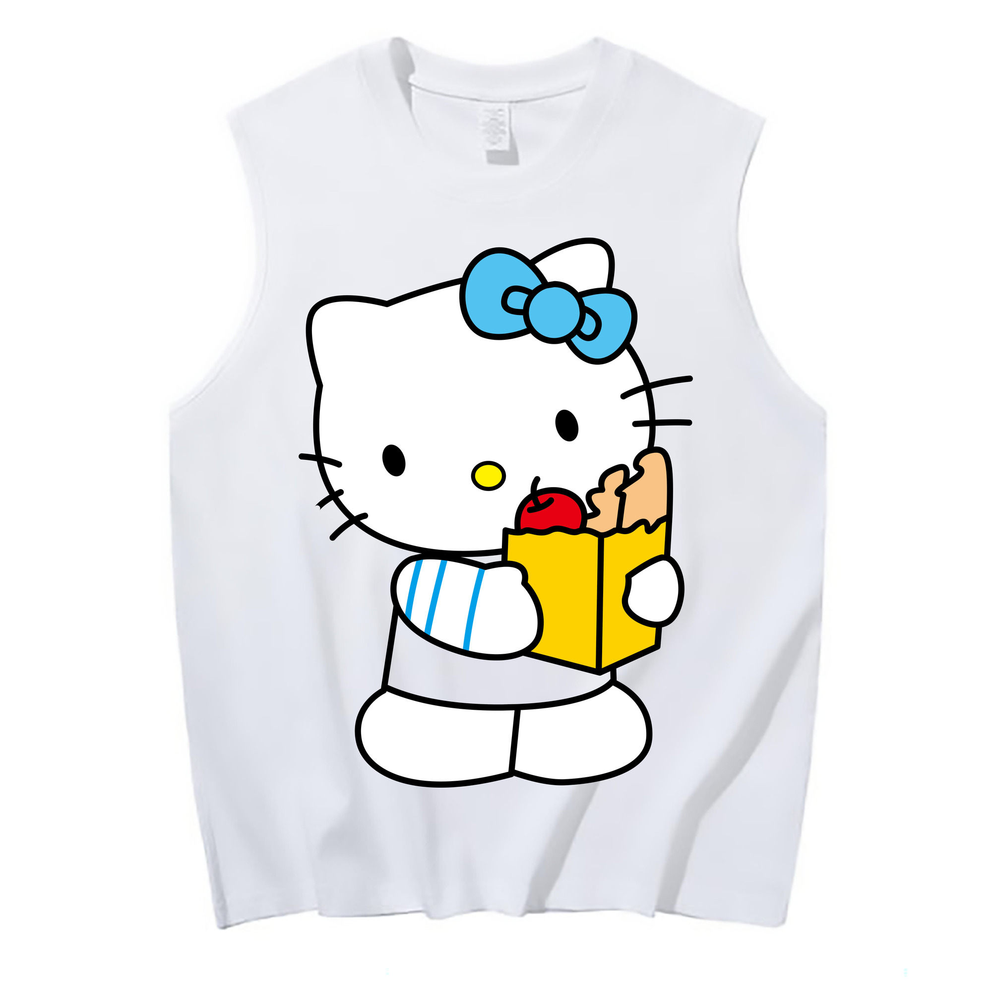 （画像用） Hello Kitty ハローキティ コットン100％タンクトップ（フロントプリント）