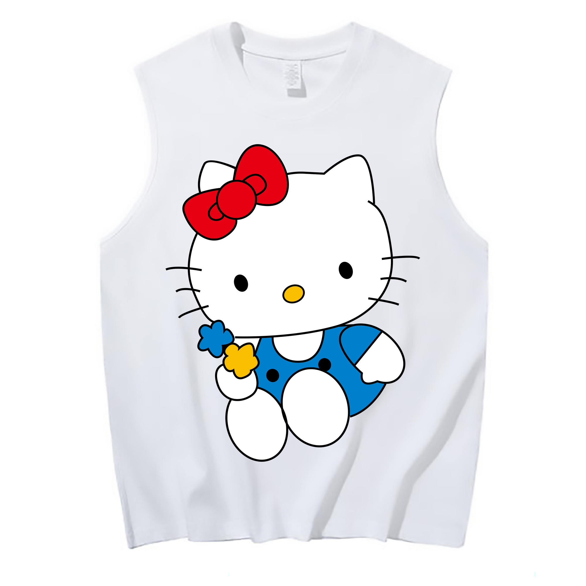 （画像用） Hello Kitty ハローキティ コットン100％タンクトップ（フロントプリント）