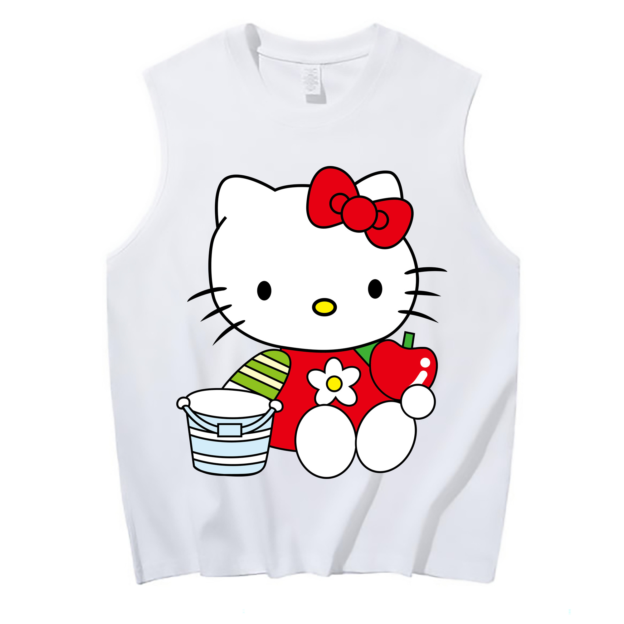 （画像用） Hello Kitty ハローキティ コットン100％タンクトップ（フロントプリント）