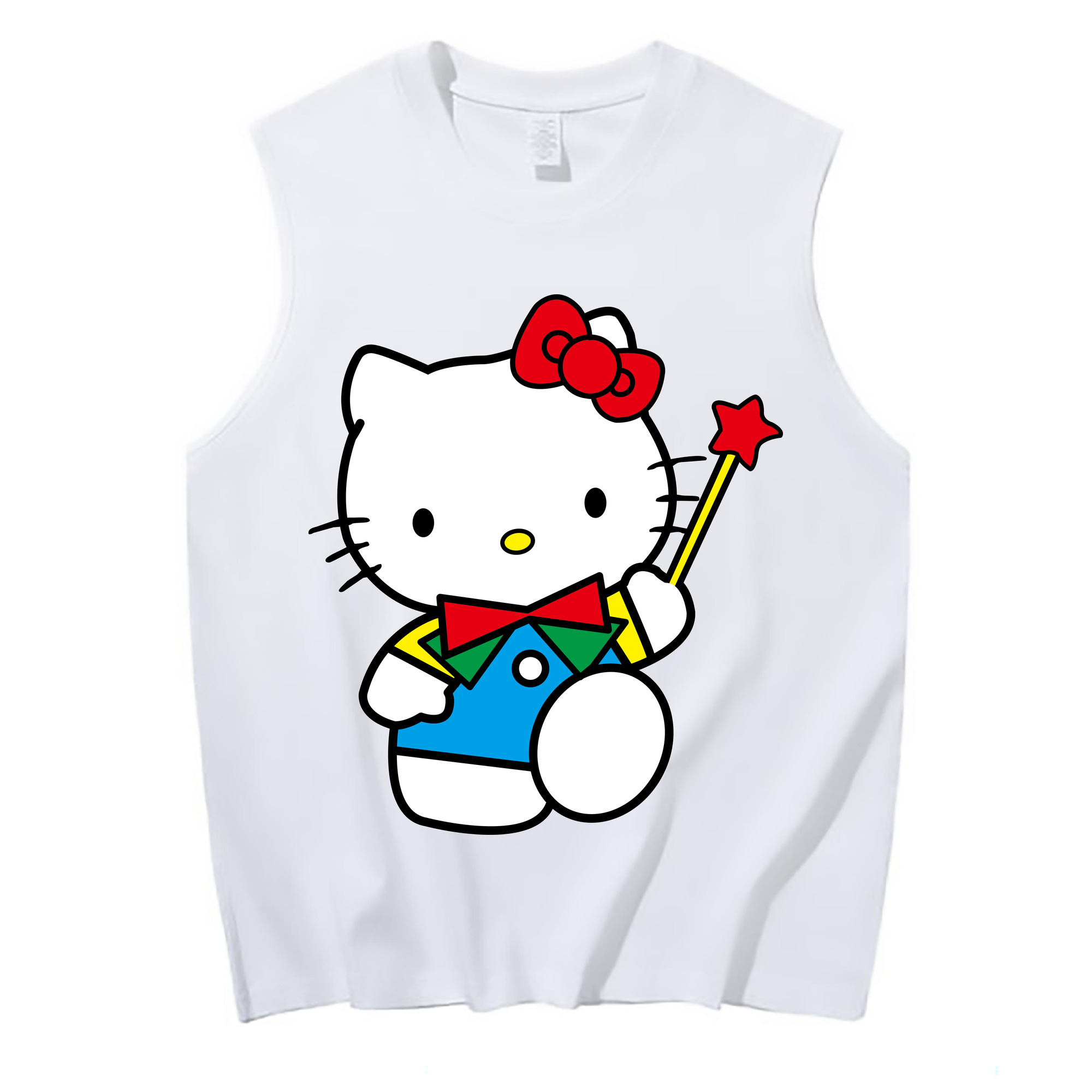 （画像用） Hello Kitty ハローキティ コットン100％タンクトップ（フロントプリント）