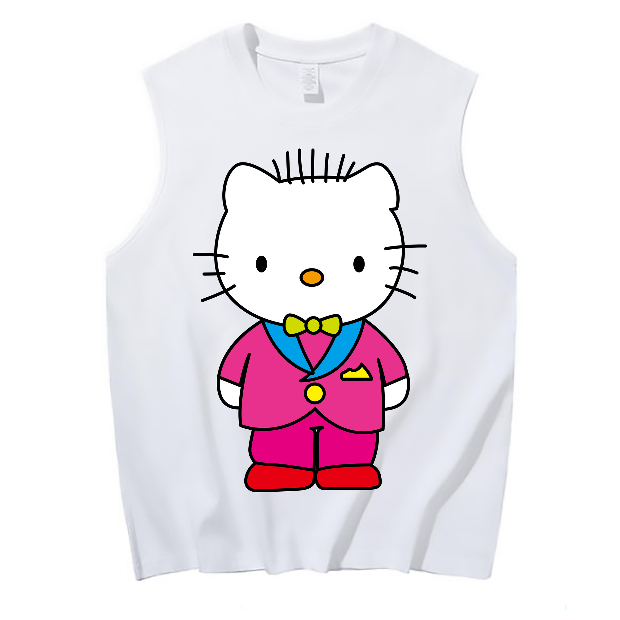 （画像用） Hello Kitty ハローキティ コットン100％タンクトップ（フロントプリント）