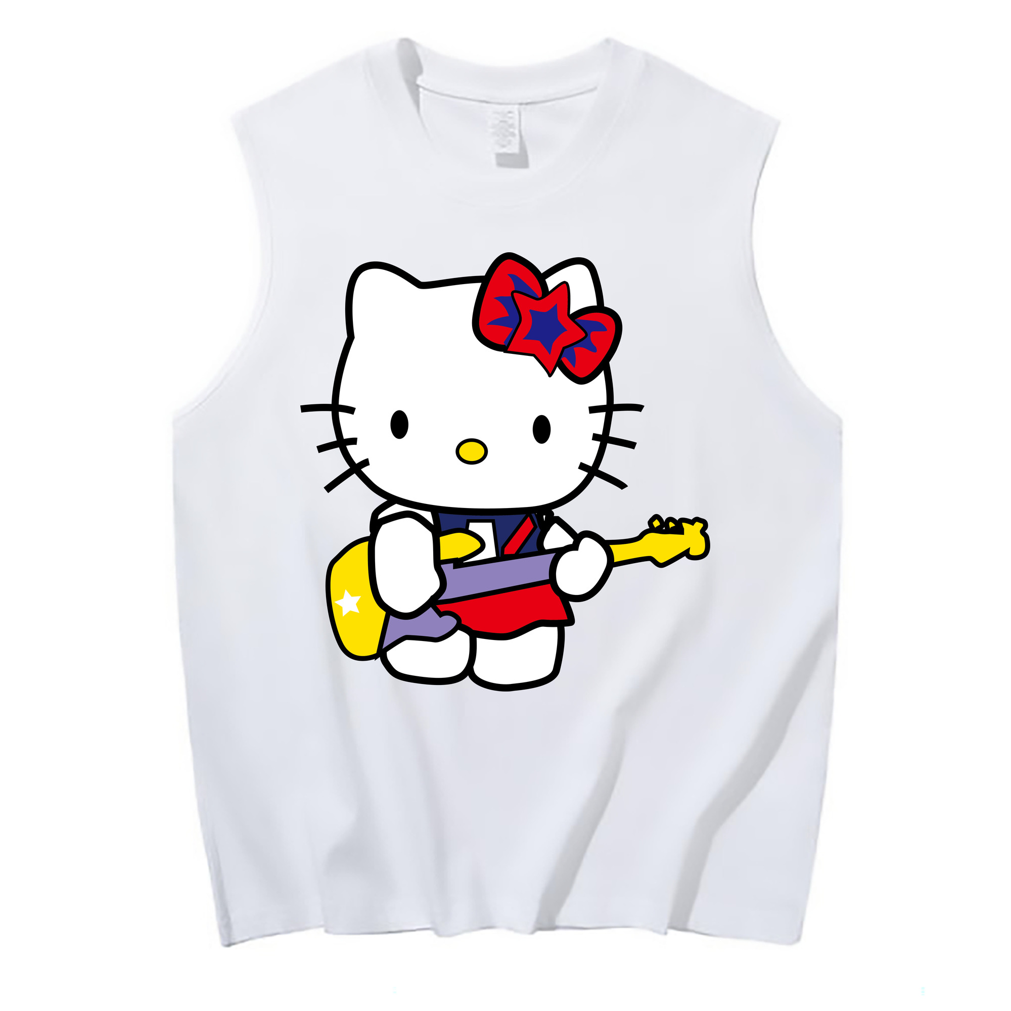 （画像用） Hello Kitty ハローキティ コットン100％タンクトップ（フロントプリント）