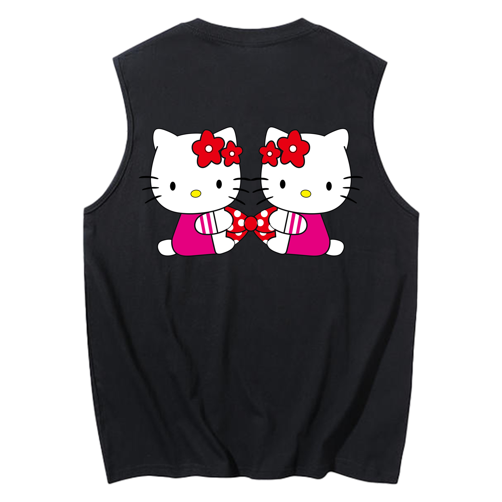 （画像用） Hello Kitty ハローキティ コットン100％タンクトップ（背面プリント）