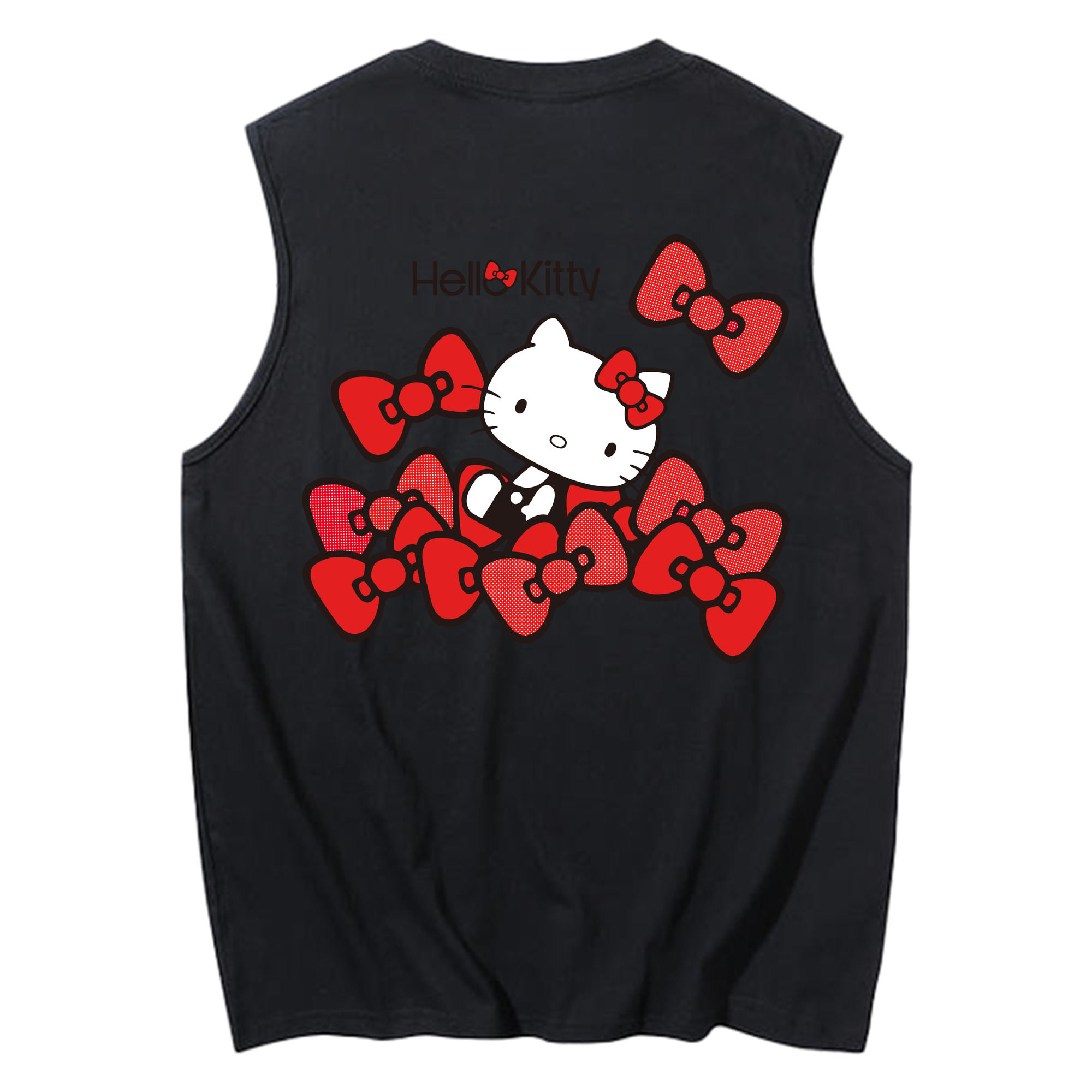 （画像用） Hello Kitty ハローキティ コットン100％タンクトップ（背面プリント）