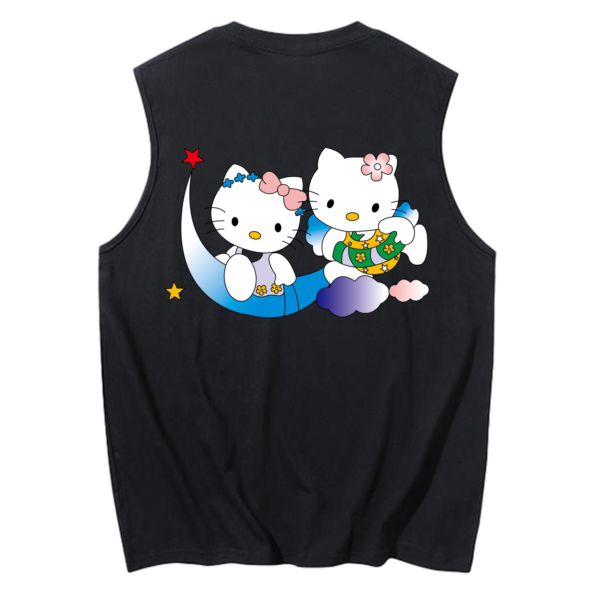 （画像用） Hello Kitty ハローキティ コットン100％タンクトップ（背面プリント）