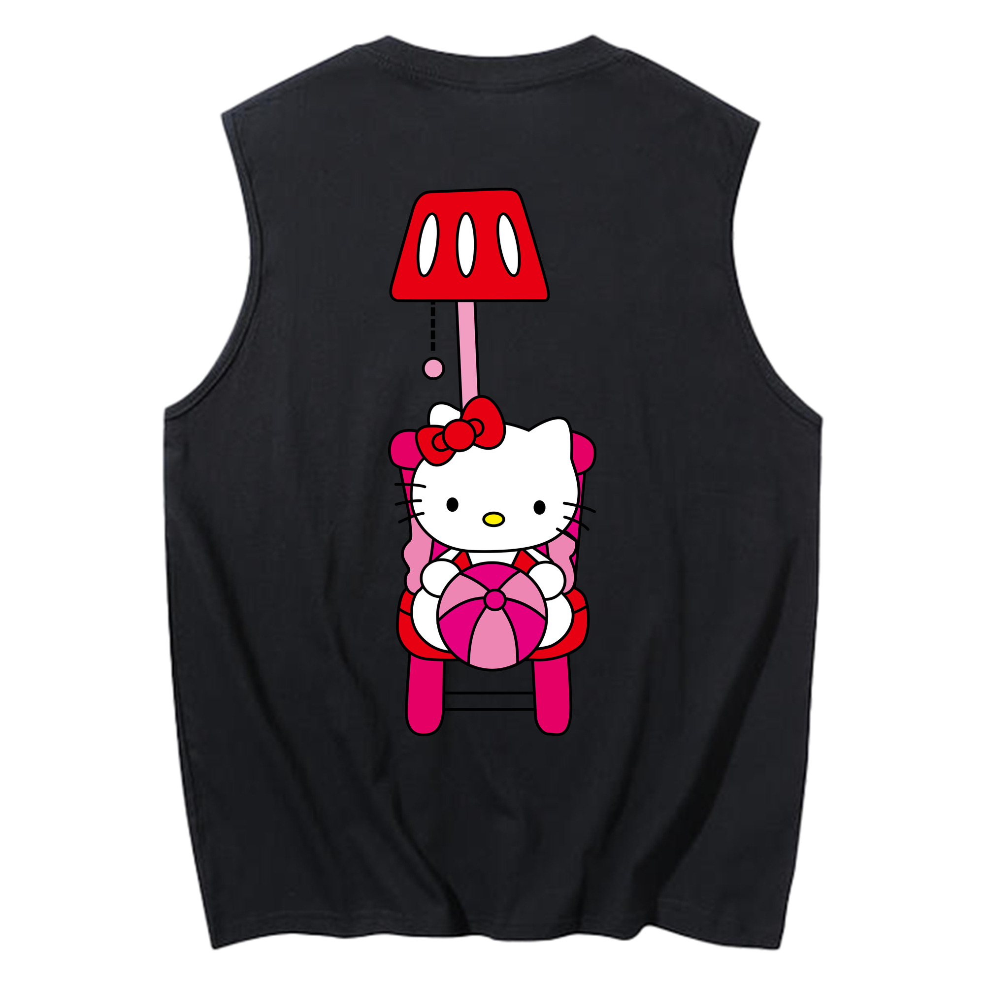 （画像用） Hello Kitty ハローキティ コットン100％タンクトップ（背面プリント）
