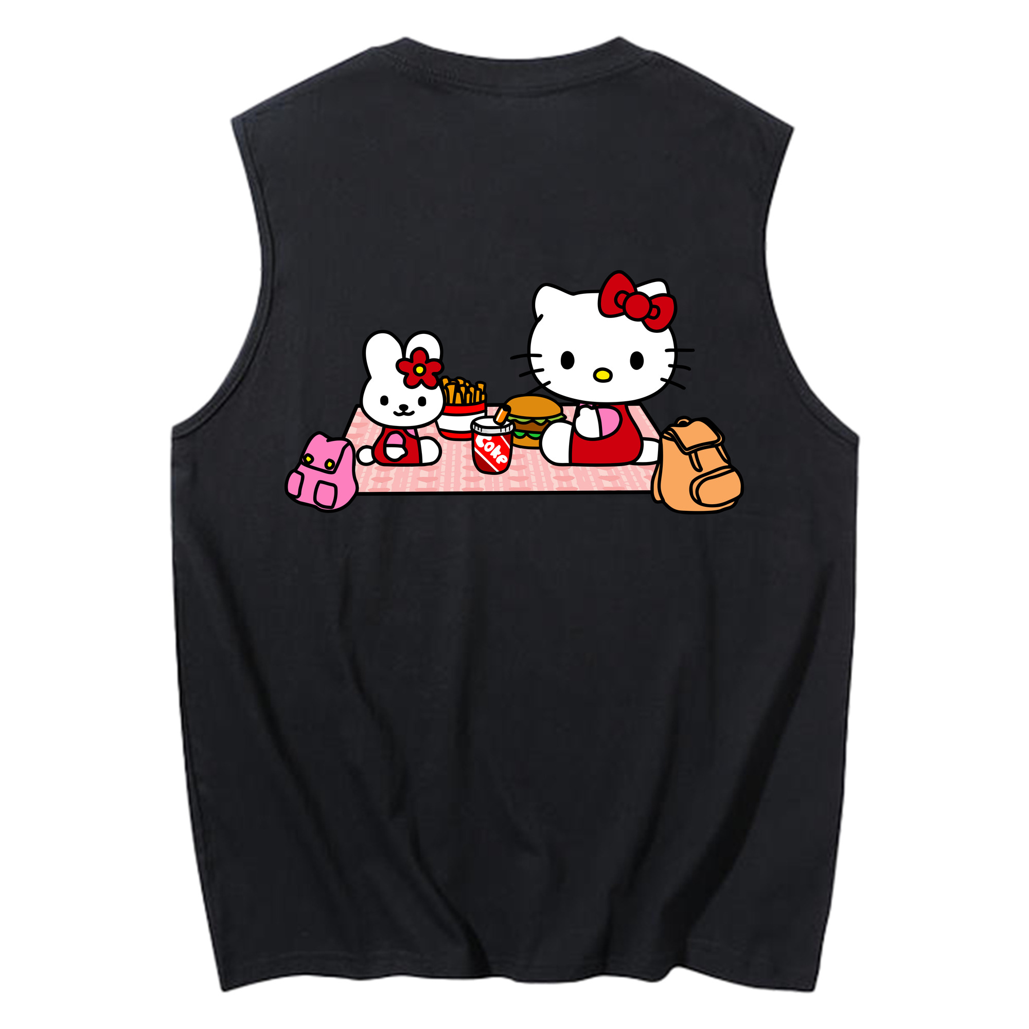 （画像用） Hello Kitty ハローキティ コットン100％タンクトップ（背面プリント）