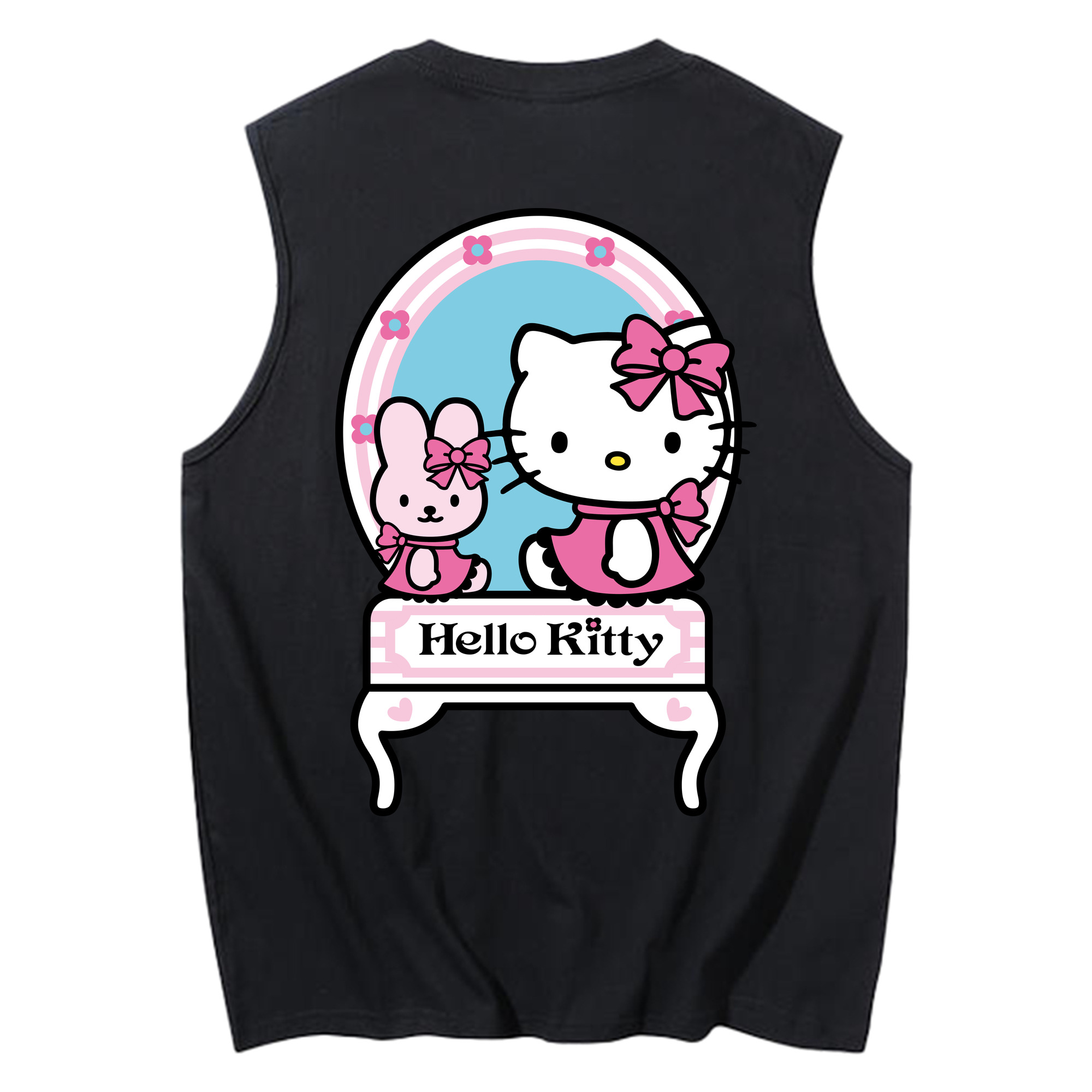 （画像用） Hello Kitty ハローキティ コットン100％タンクトップ（背面プリント）