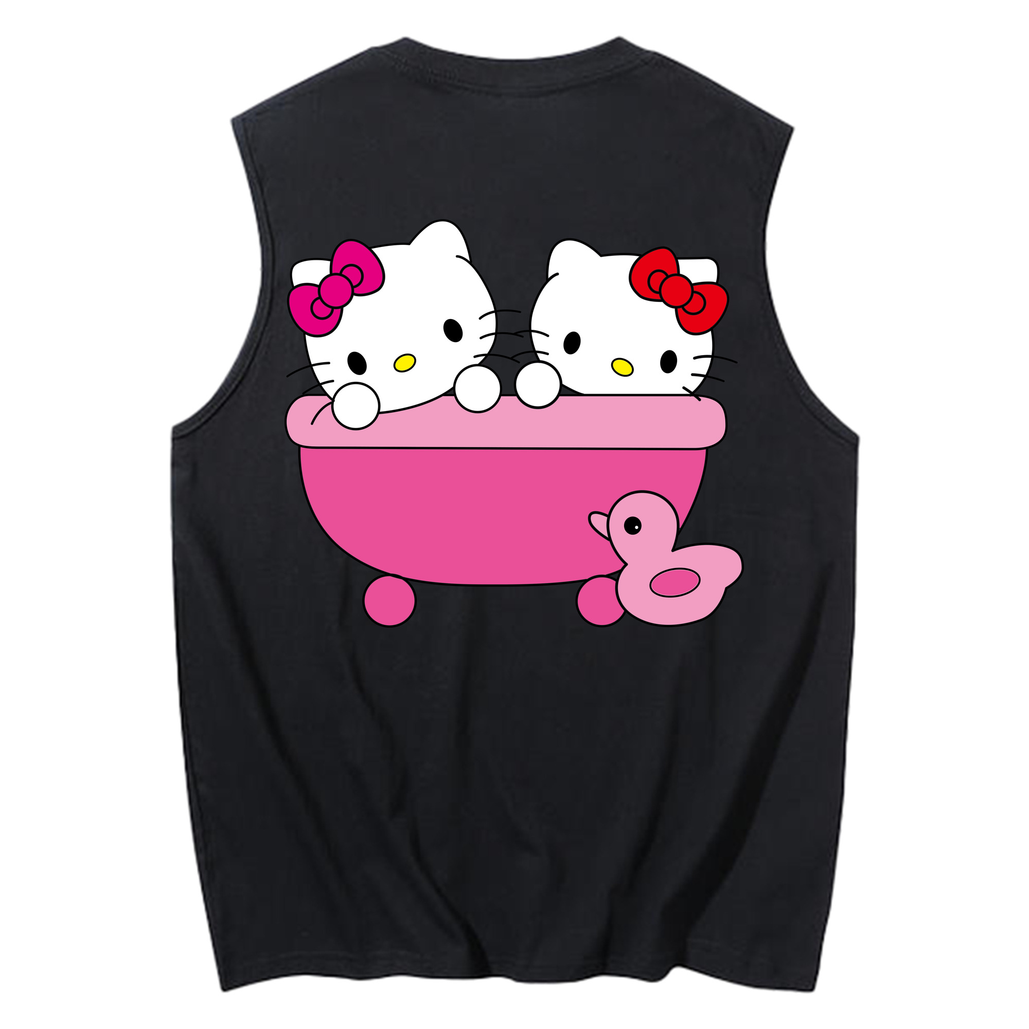 （画像用） Hello Kitty ハローキティ コットン100％タンクトップ（背面プリント）