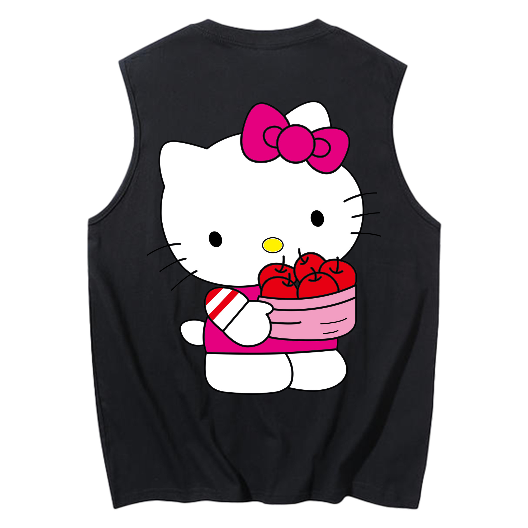 （画像用） Hello Kitty ハローキティ コットン100％タンクトップ（背面プリント）