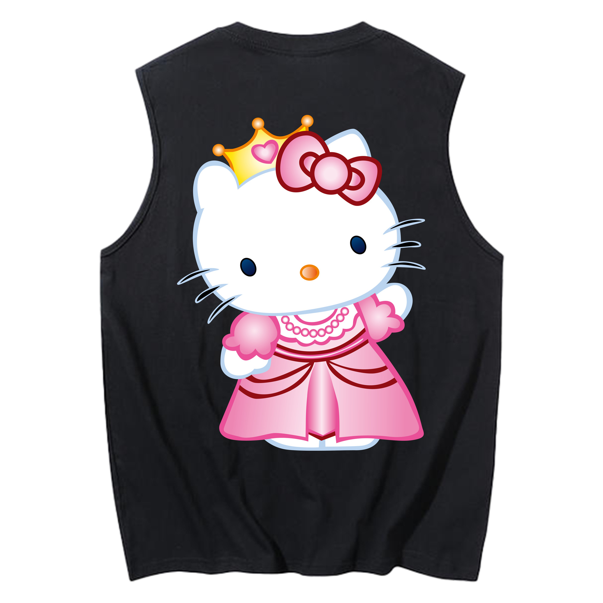 （画像用） Hello Kitty ハローキティ コットン100％タンクトップ（背面プリント）