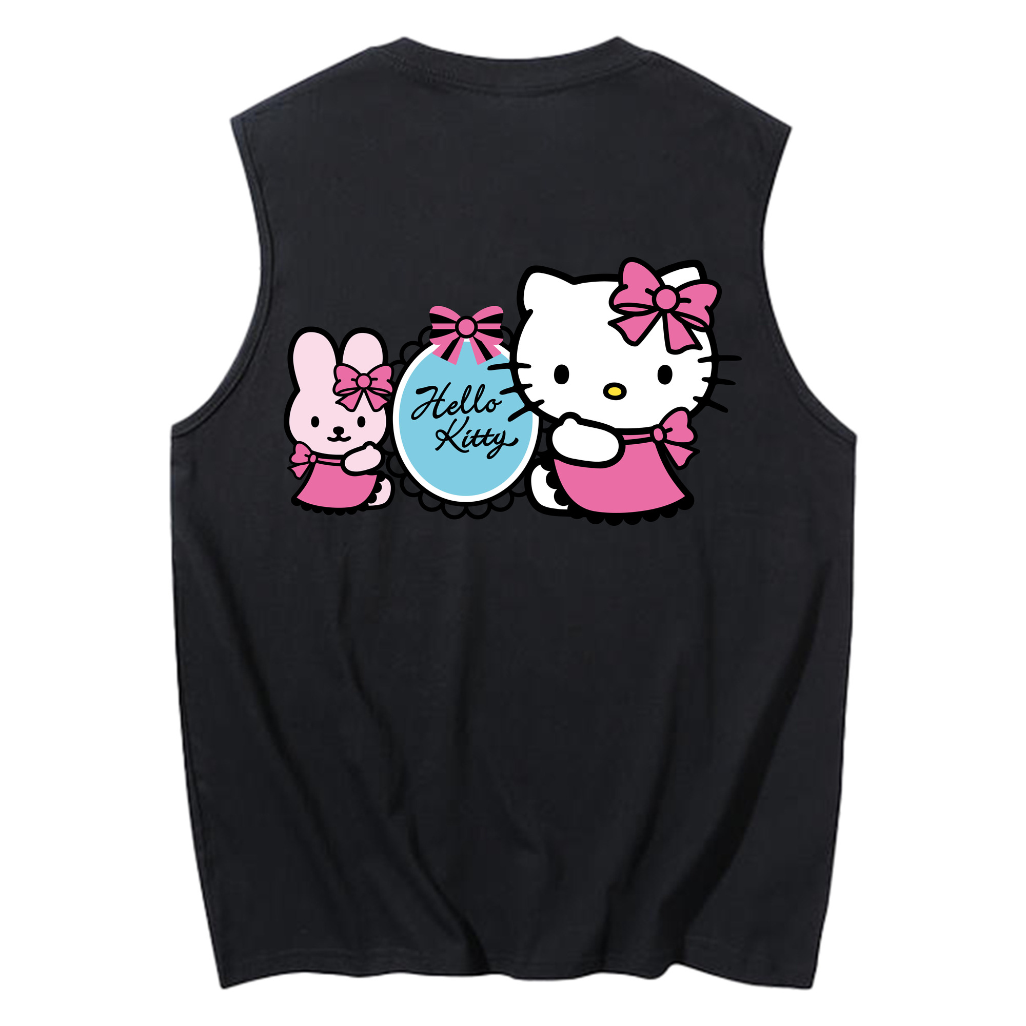 （画像用） Hello Kitty ハローキティ コットン100％タンクトップ（背面プリント）