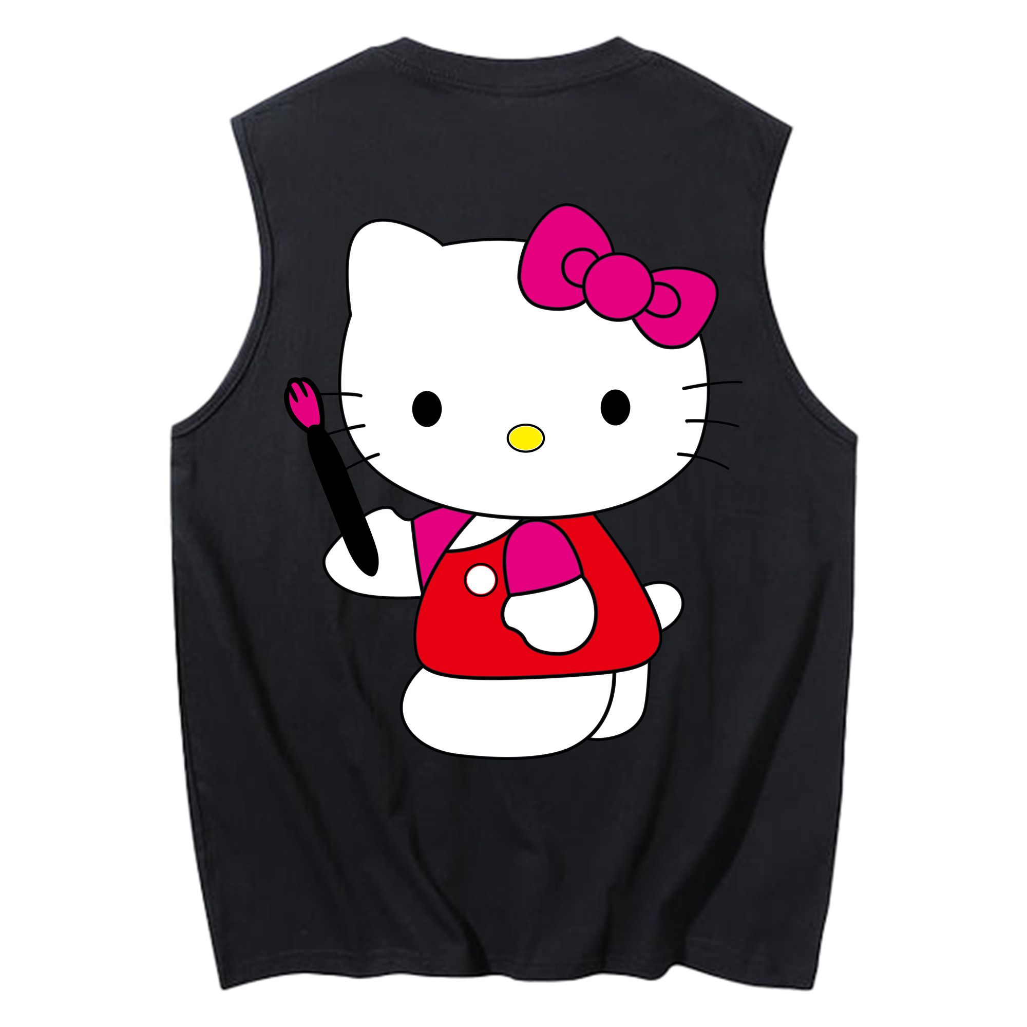 （画像用） Hello Kitty ハローキティ コットン100％タンクトップ（背面プリント）