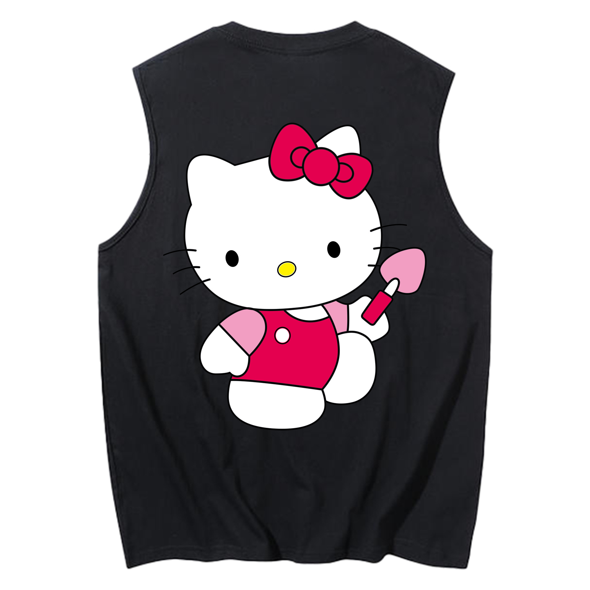 （画像用） Hello Kitty ハローキティ コットン100％タンクトップ（背面プリント）