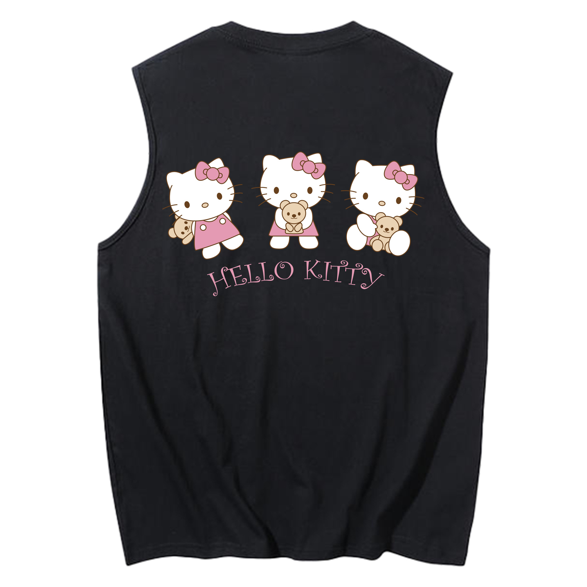 （画像用） Hello Kitty ハローキティ コットン100％タンクトップ（背面プリント）