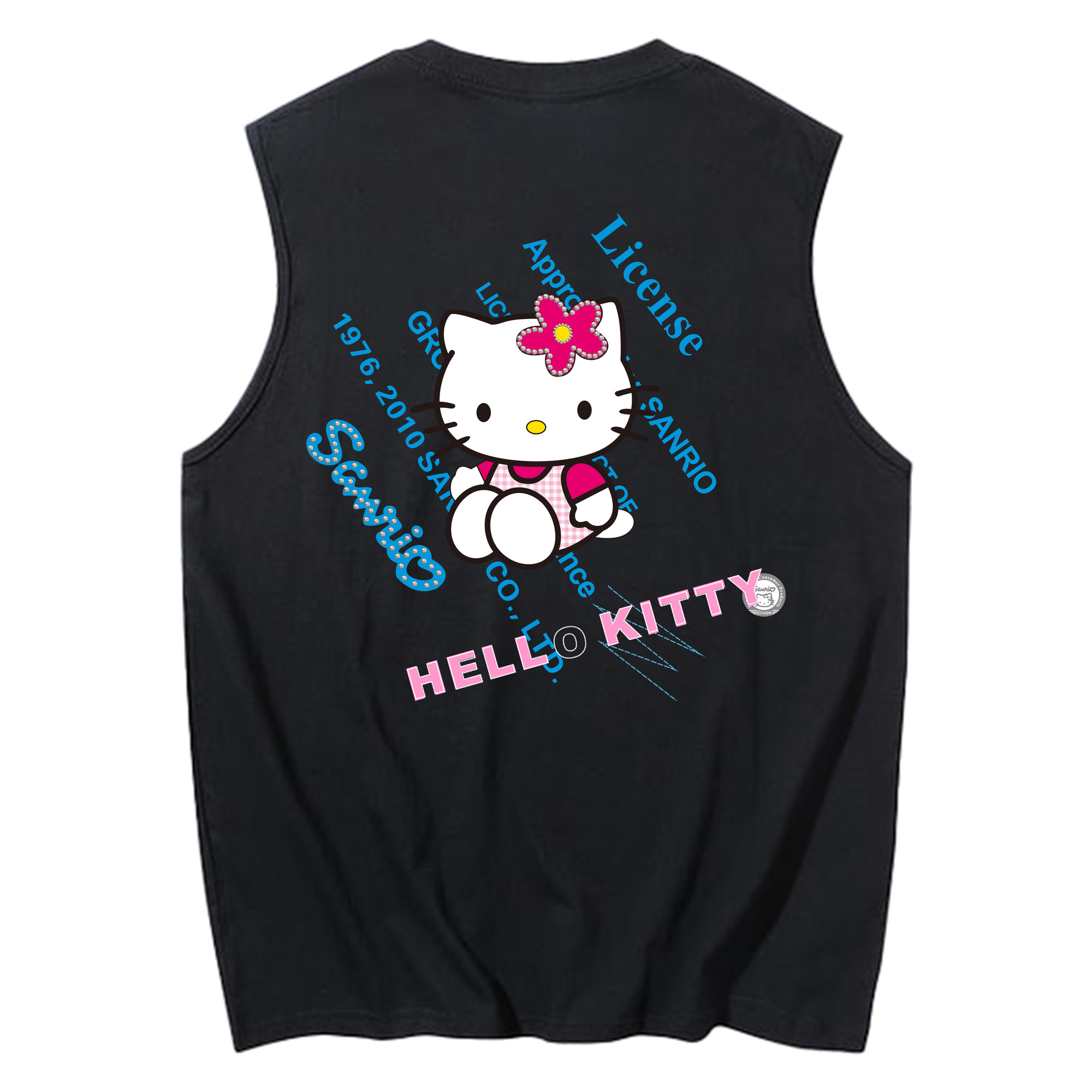 （画像用） Hello Kitty ハローキティ コットン100％タンクトップ（背面プリント）