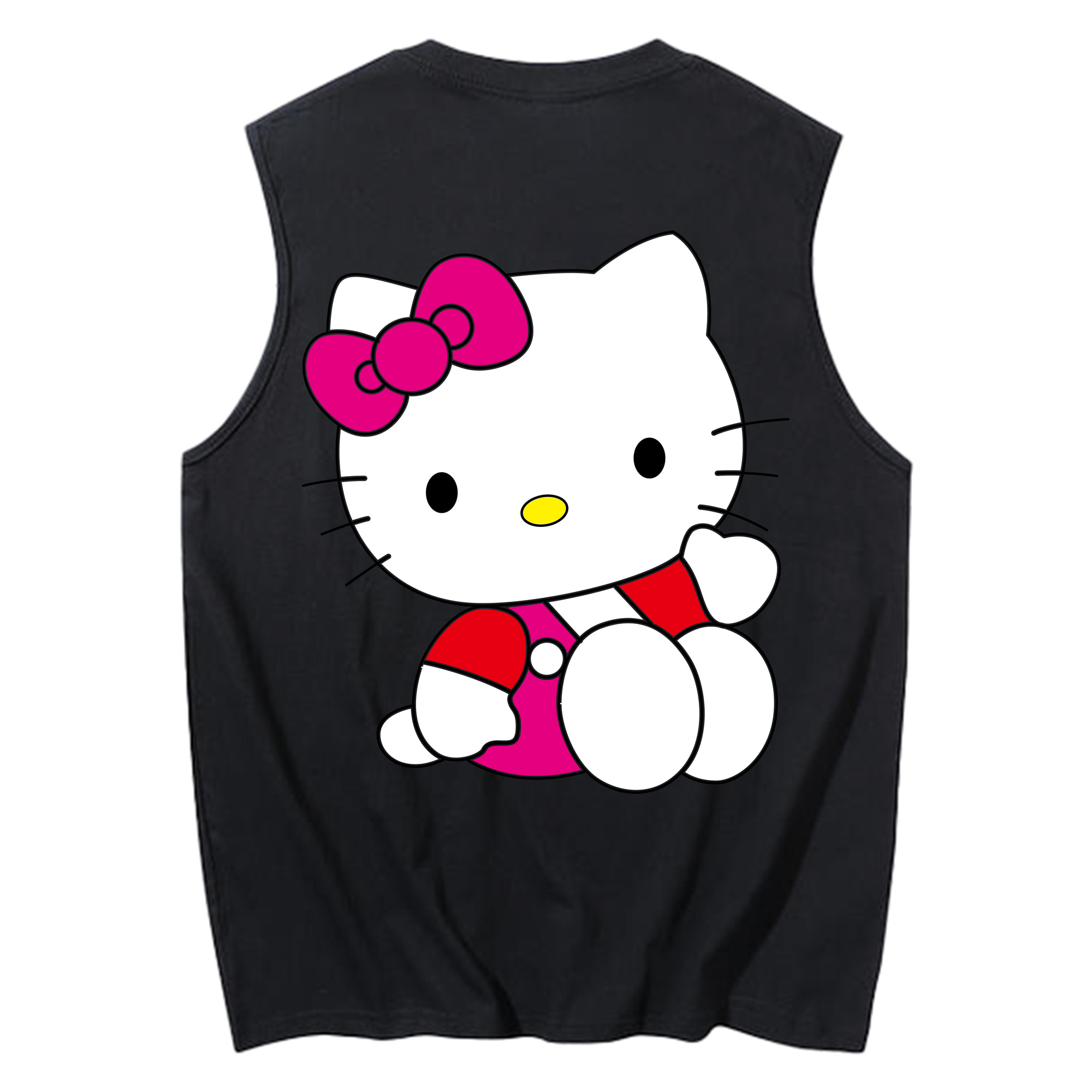 （画像用） Hello Kitty ハローキティ コットン100％タンクトップ（背面プリント）