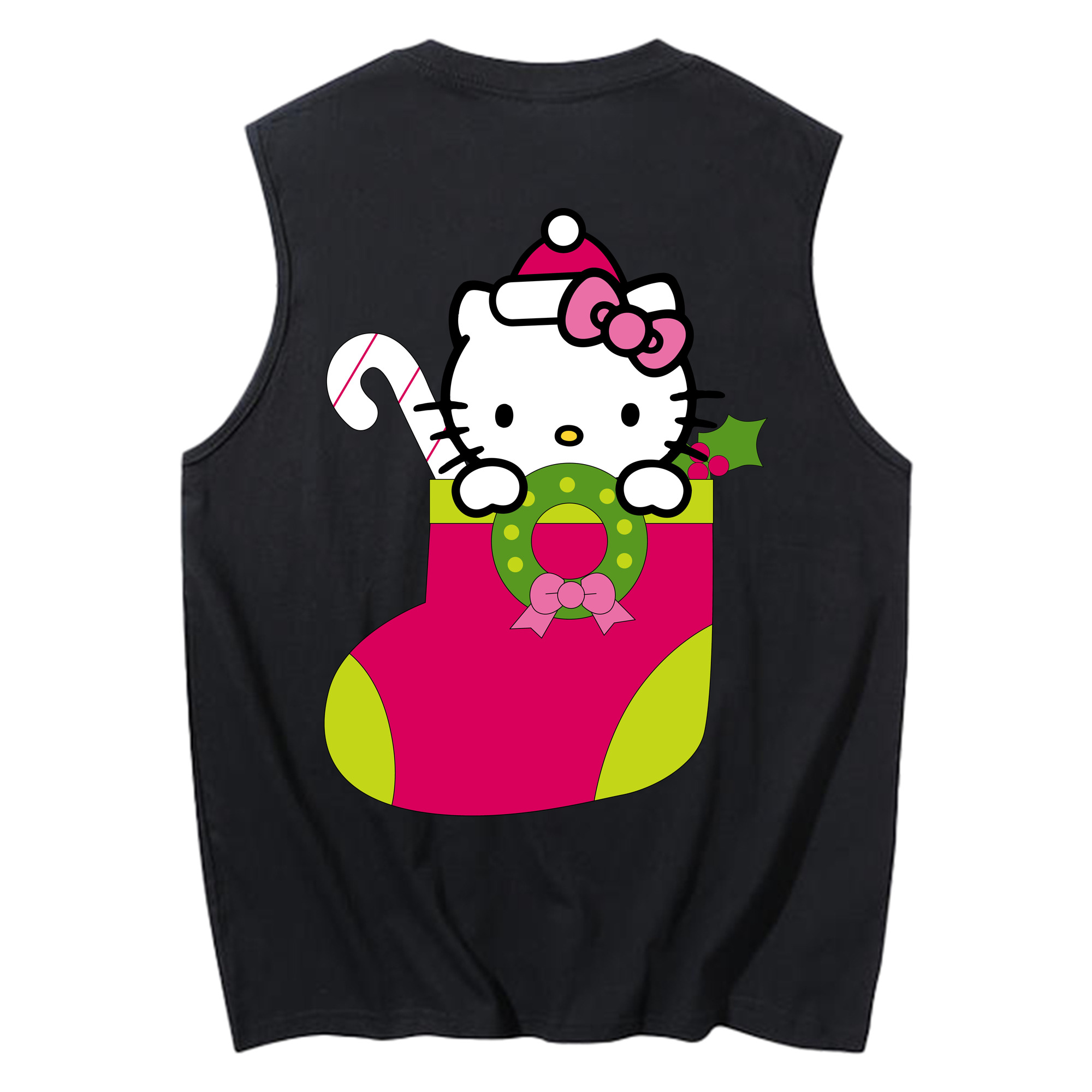 （画像用） Hello Kitty ハローキティ コットン100％タンクトップ（背面プリント）