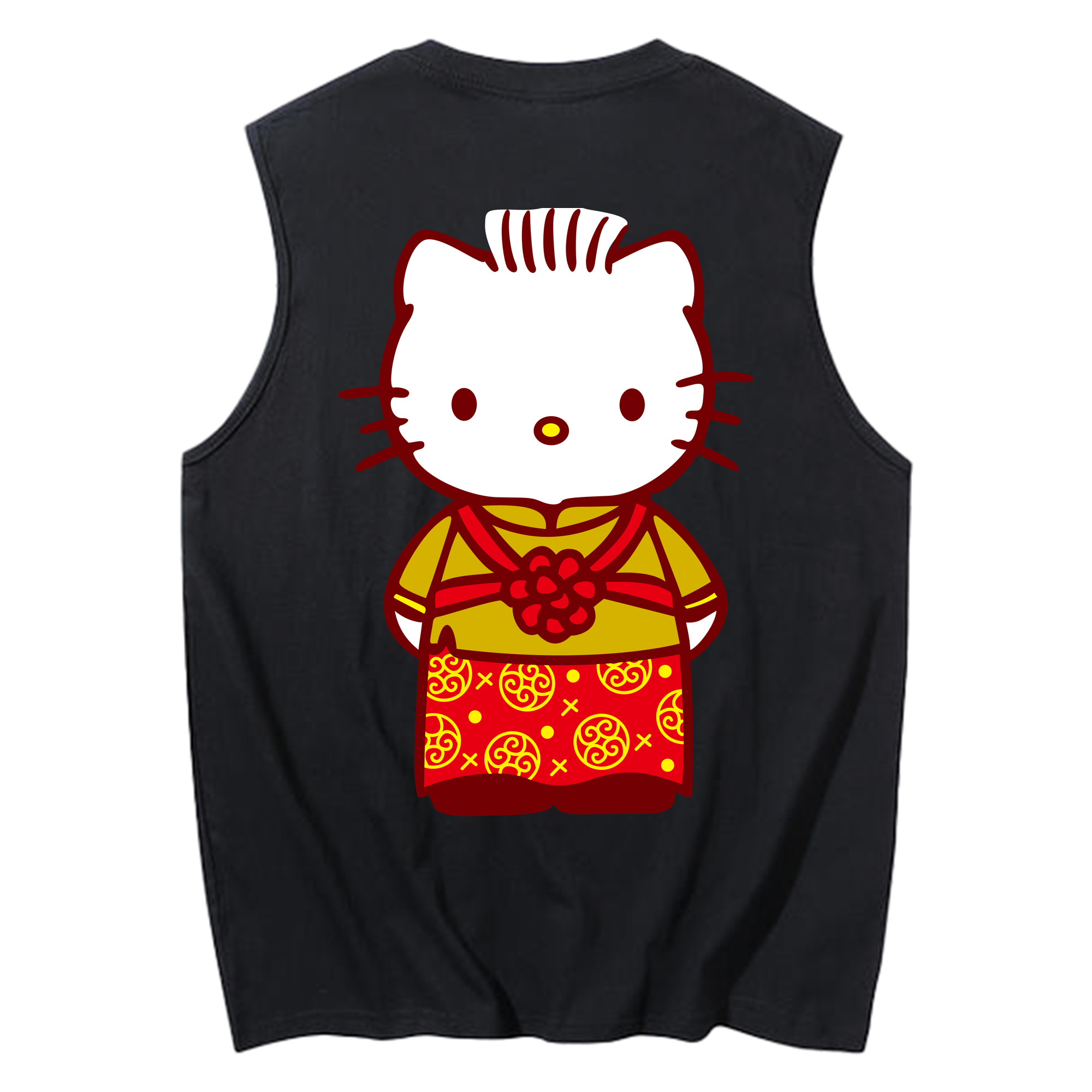 （画像用） Hello Kitty ハローキティ コットン100％タンクトップ（背面プリント）