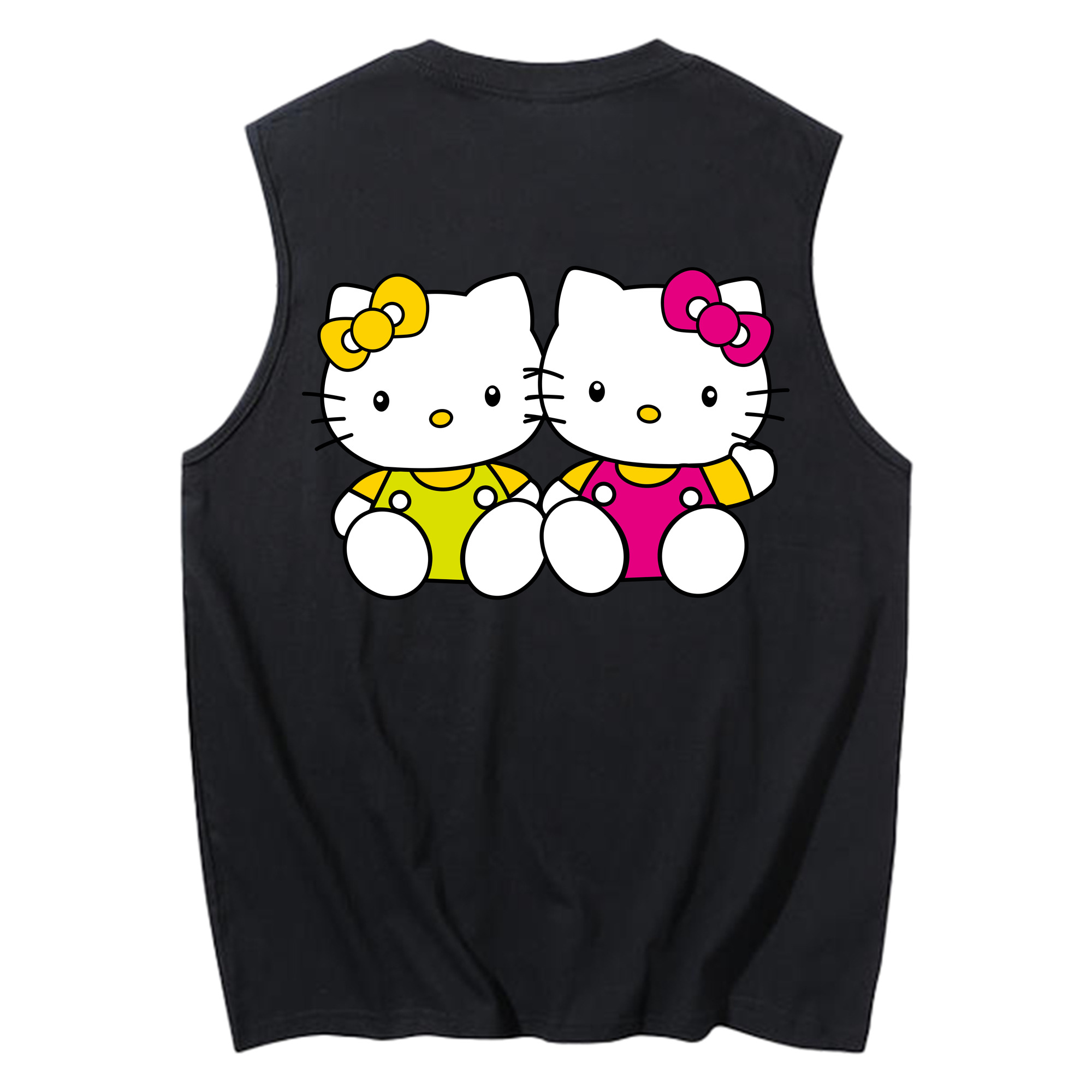 （画像用） Hello Kitty ハローキティ コットン100％タンクトップ（背面プリント）